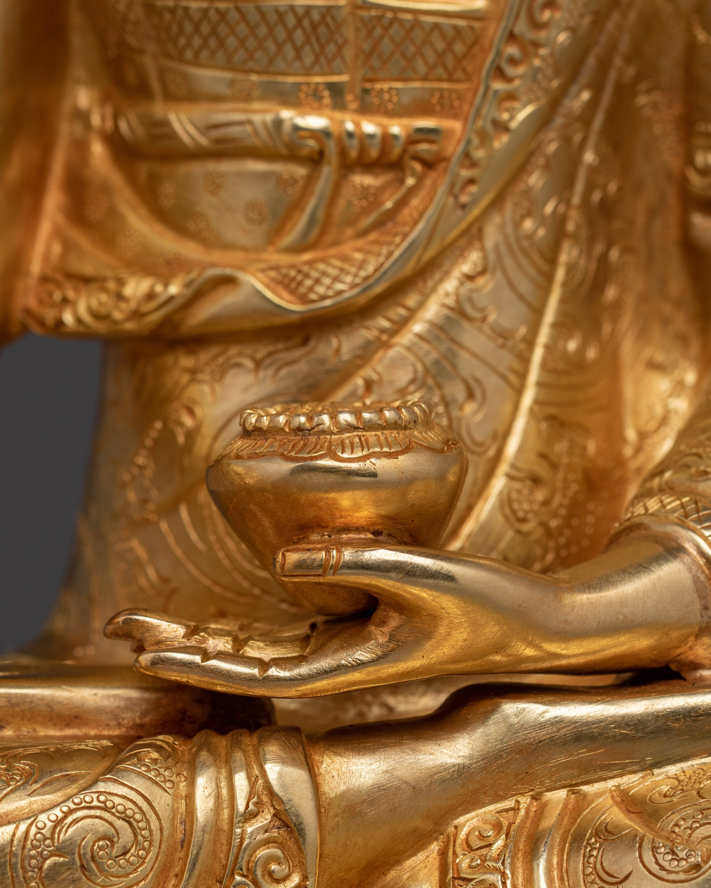 Handcrafted Tibetan Sculpture of Shakyamuni | Historical Buddha