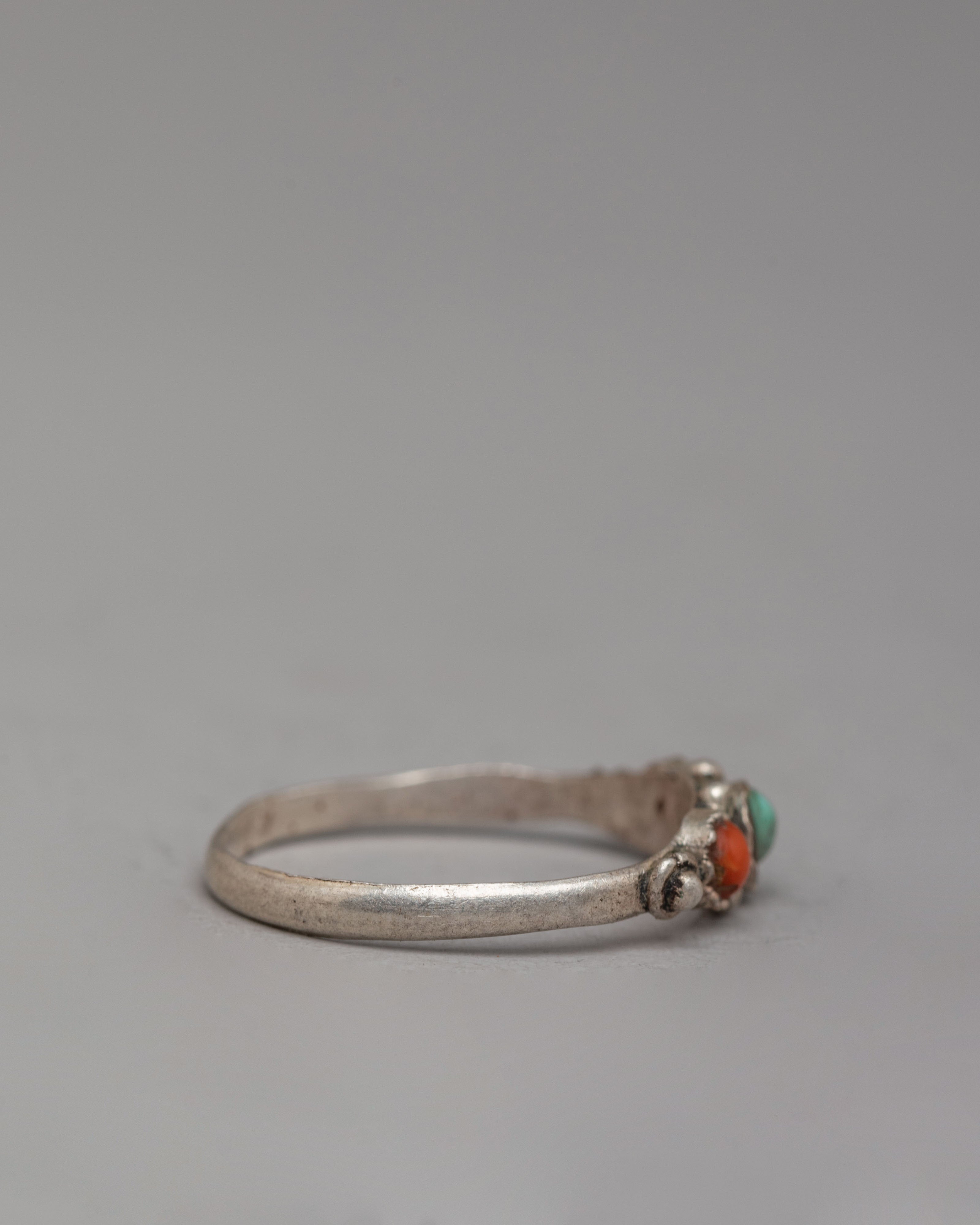 Artisan Stone Ring | Silver and Natural Zircon Jewelry
