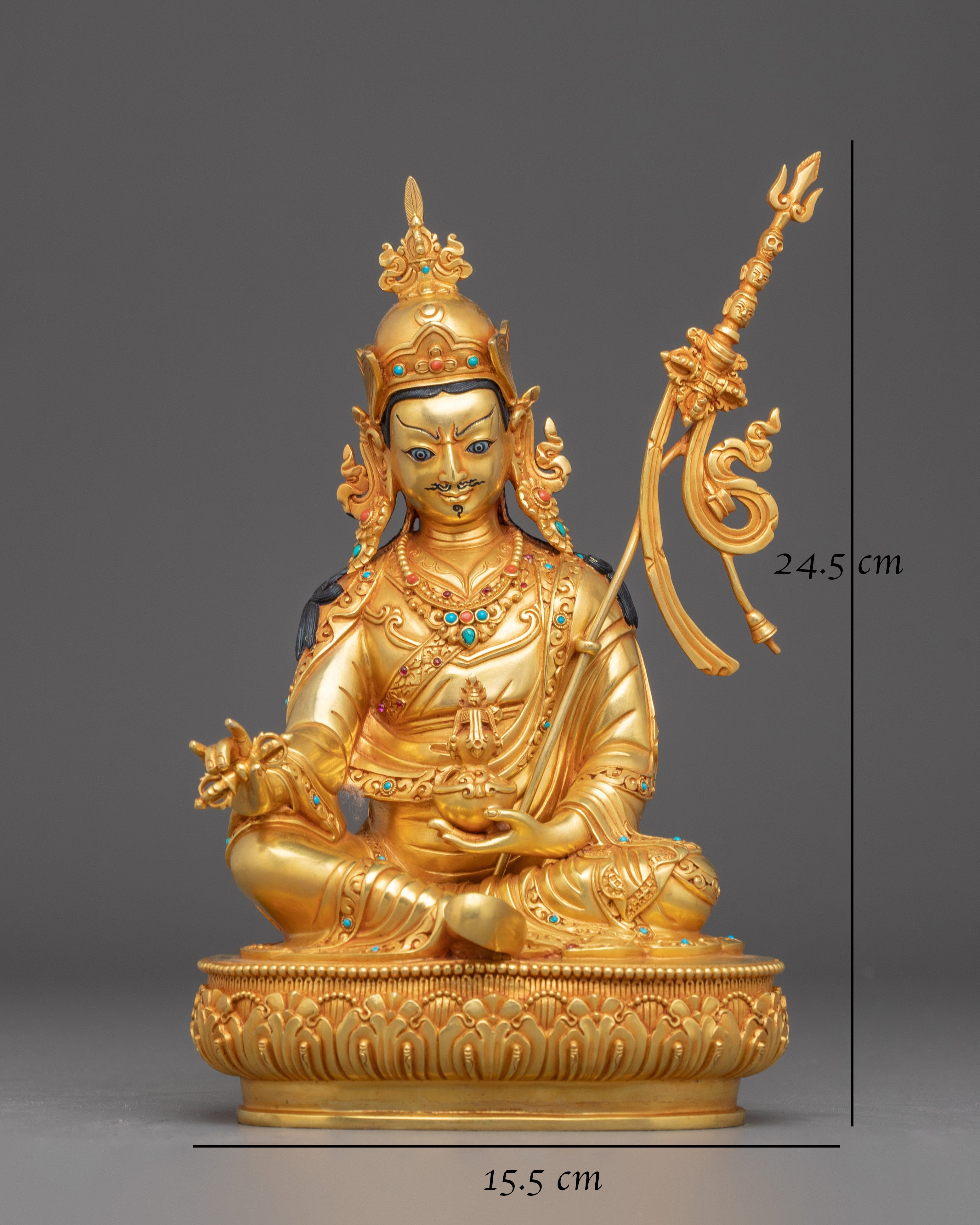 Golden Guru Padmasambhava Statue | Discover Enlightenment