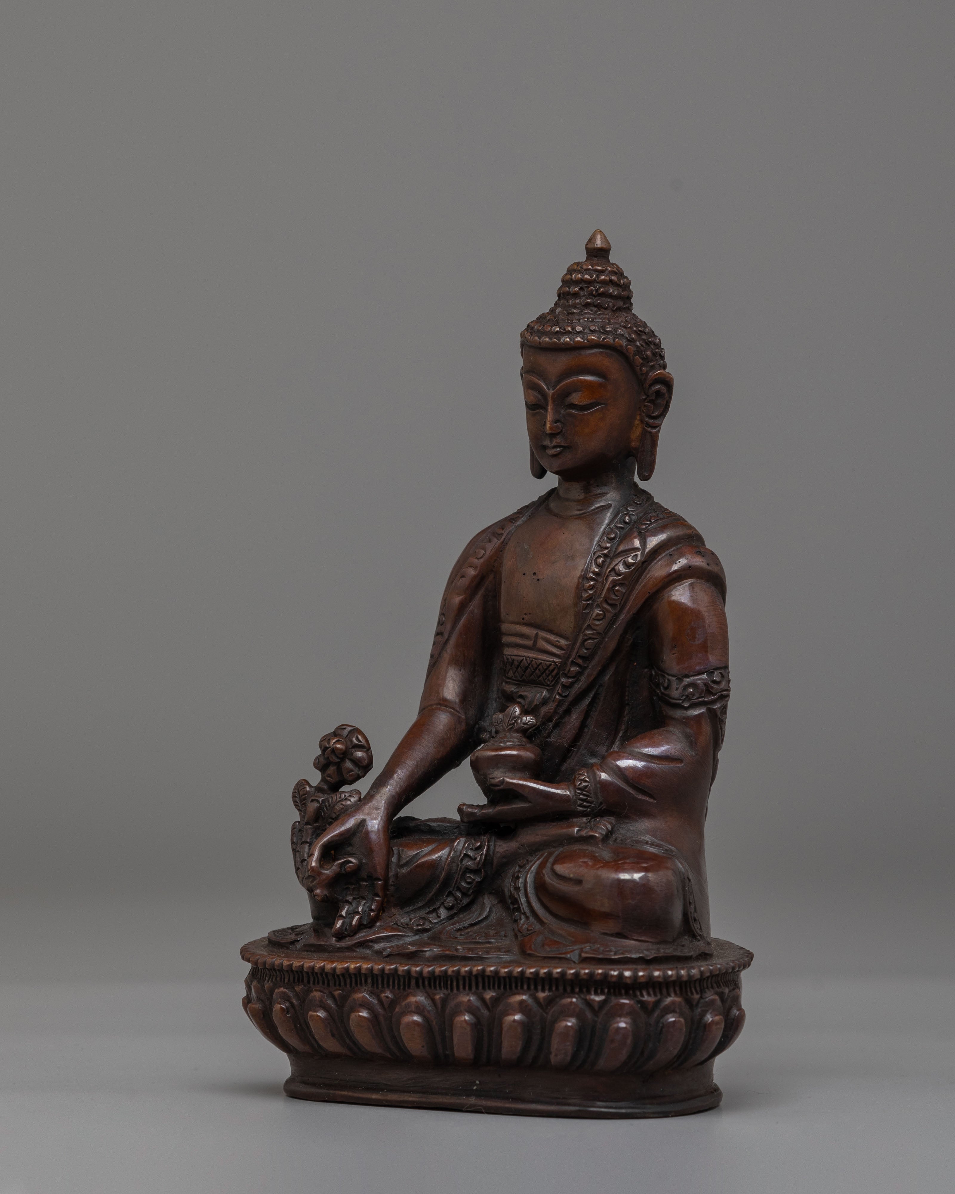 Sacred Tibetan Medicine Buddha Statue | Healing Buddha Figurine
