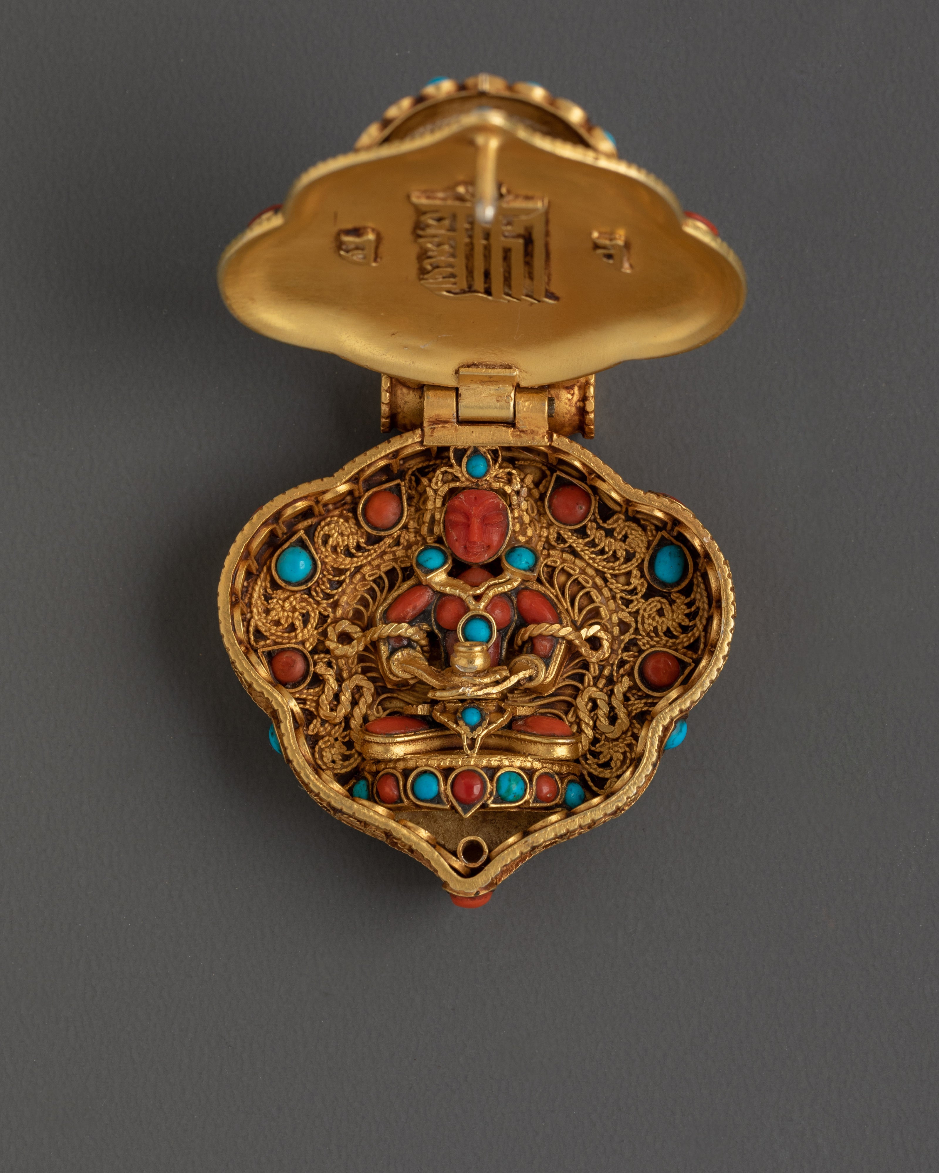 Sacred Guru Rinpoche Ghau Box Locket | Spiritual Protection Pendant