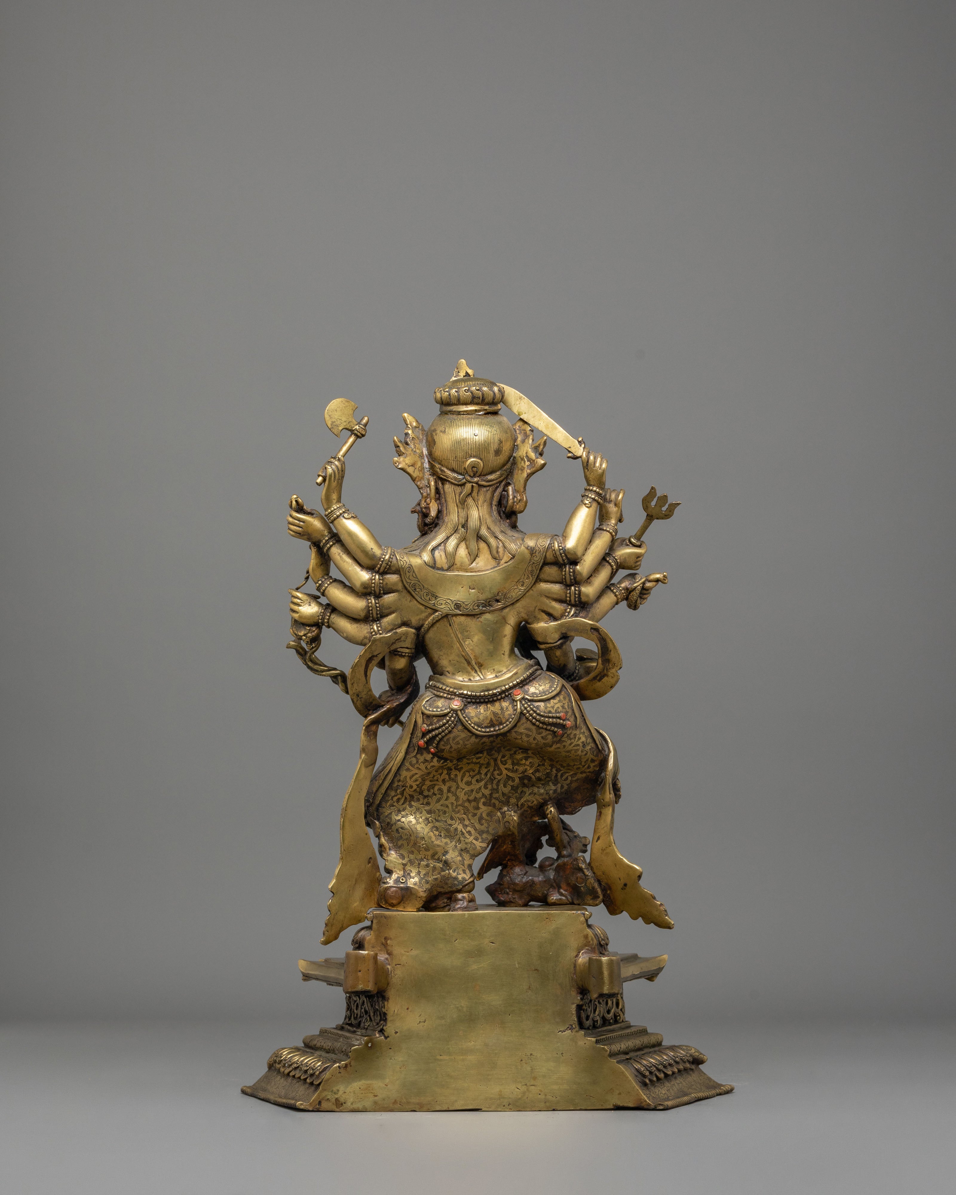 Handmade Nityanath Shiva Statue with Nandi | Bronze Mahadev Sculpture