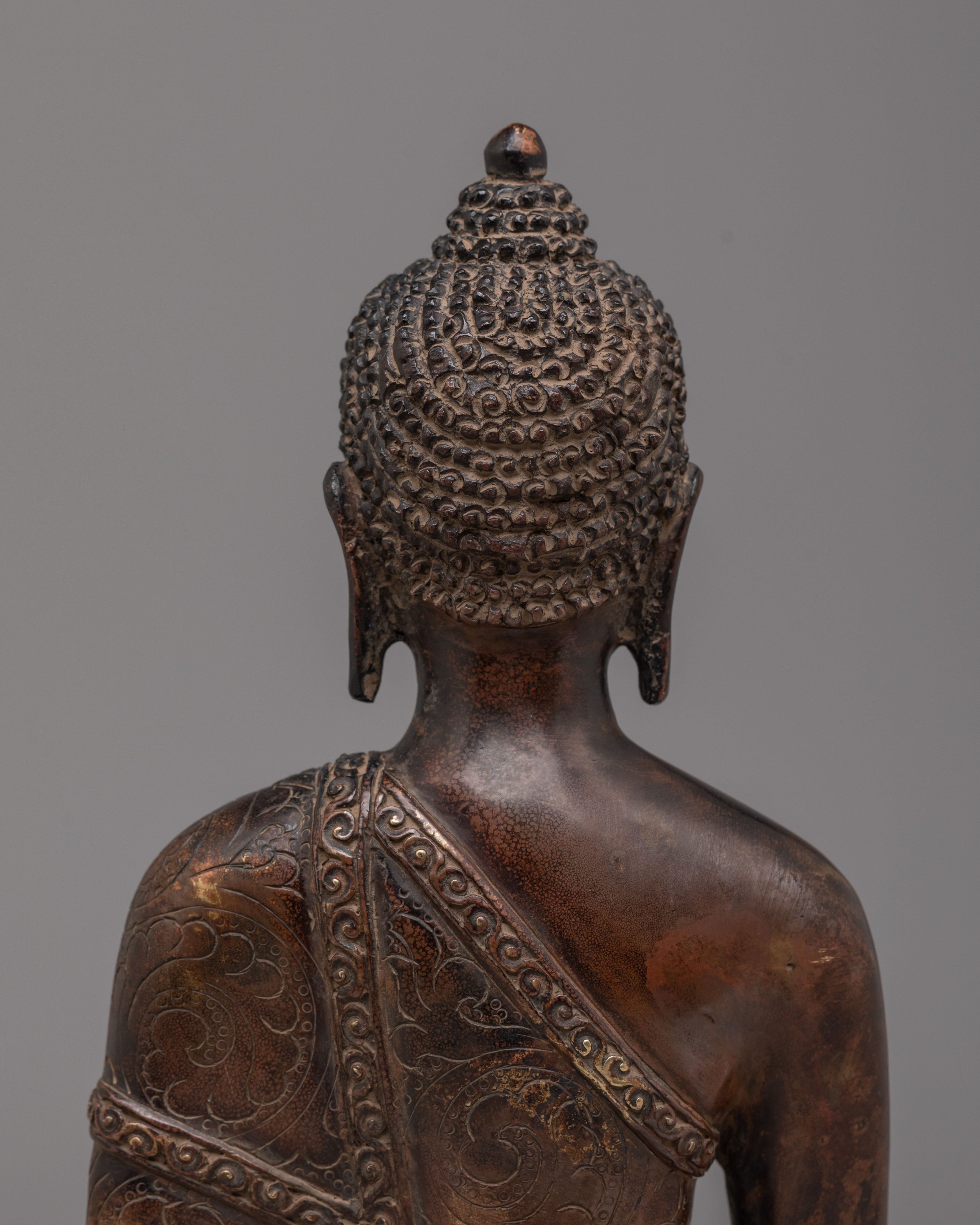 Tibetan Shakyamuni Buddha Wisdom Statue | Handcrafted Sculpture for Meditation