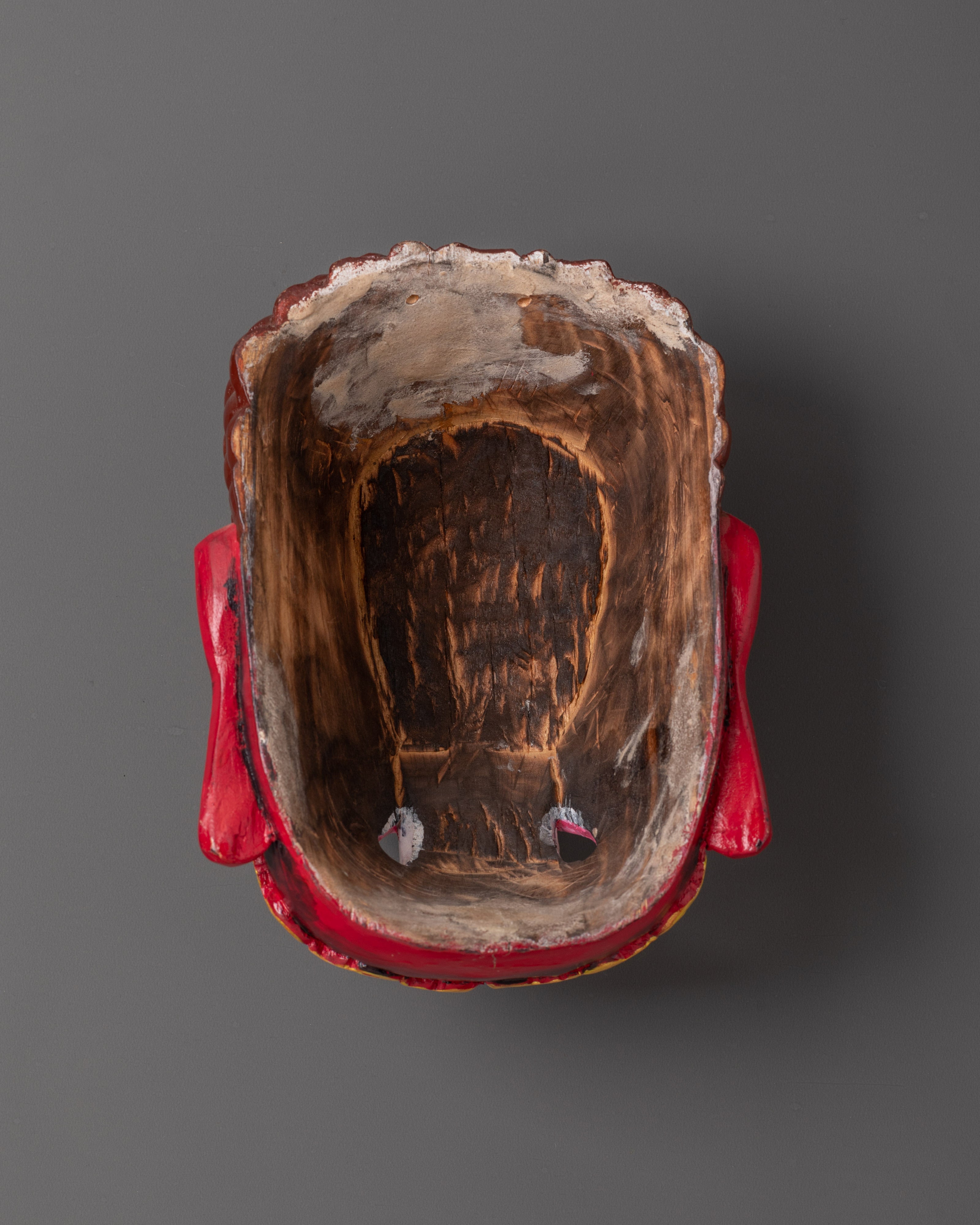 Handcrafted Dorje Drolo Mask | Wooden Tibetan Ritual Mask