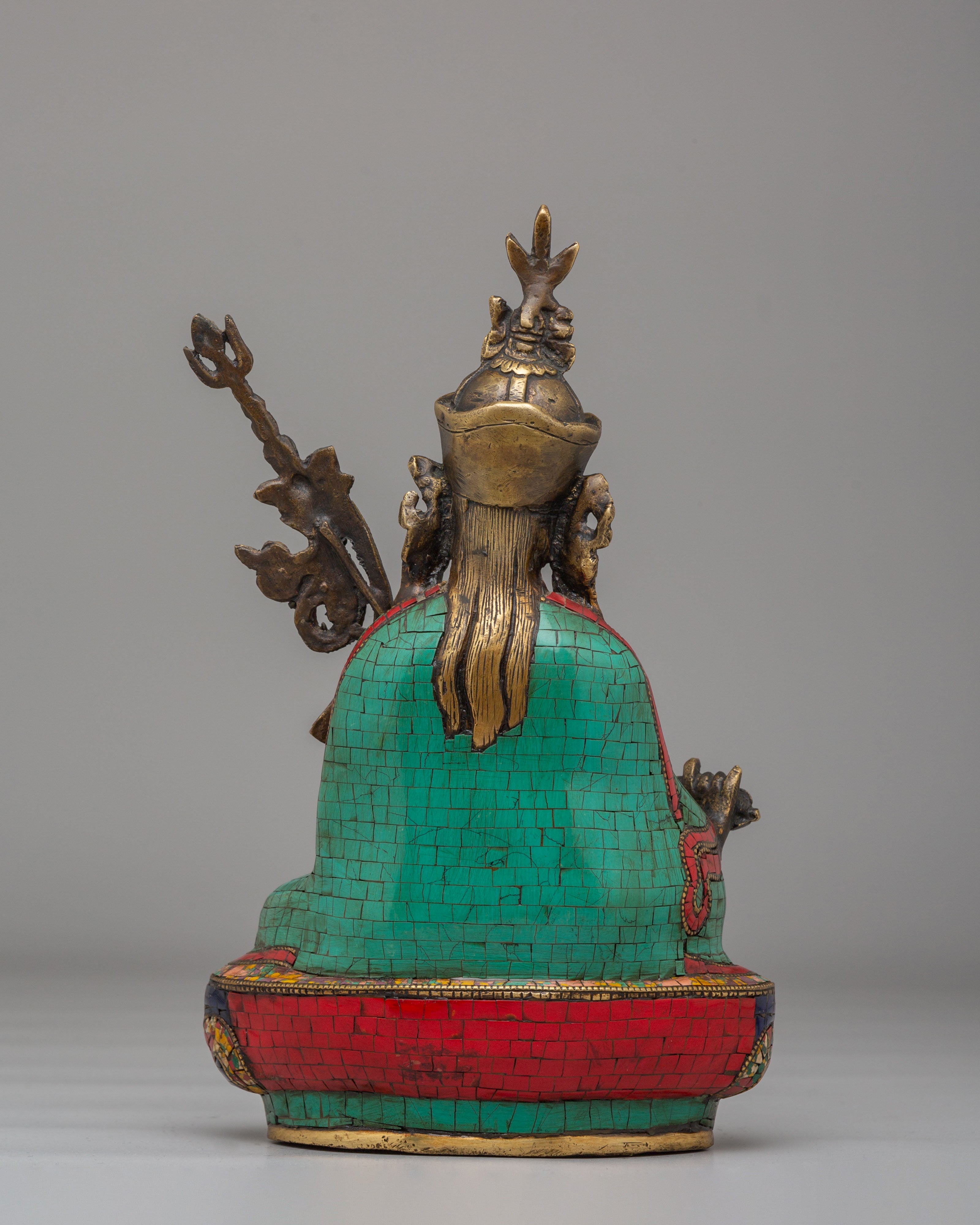 Traditional Guru Rinpoche Statue | Tibetan Masterpiece for Meditation & Rituals