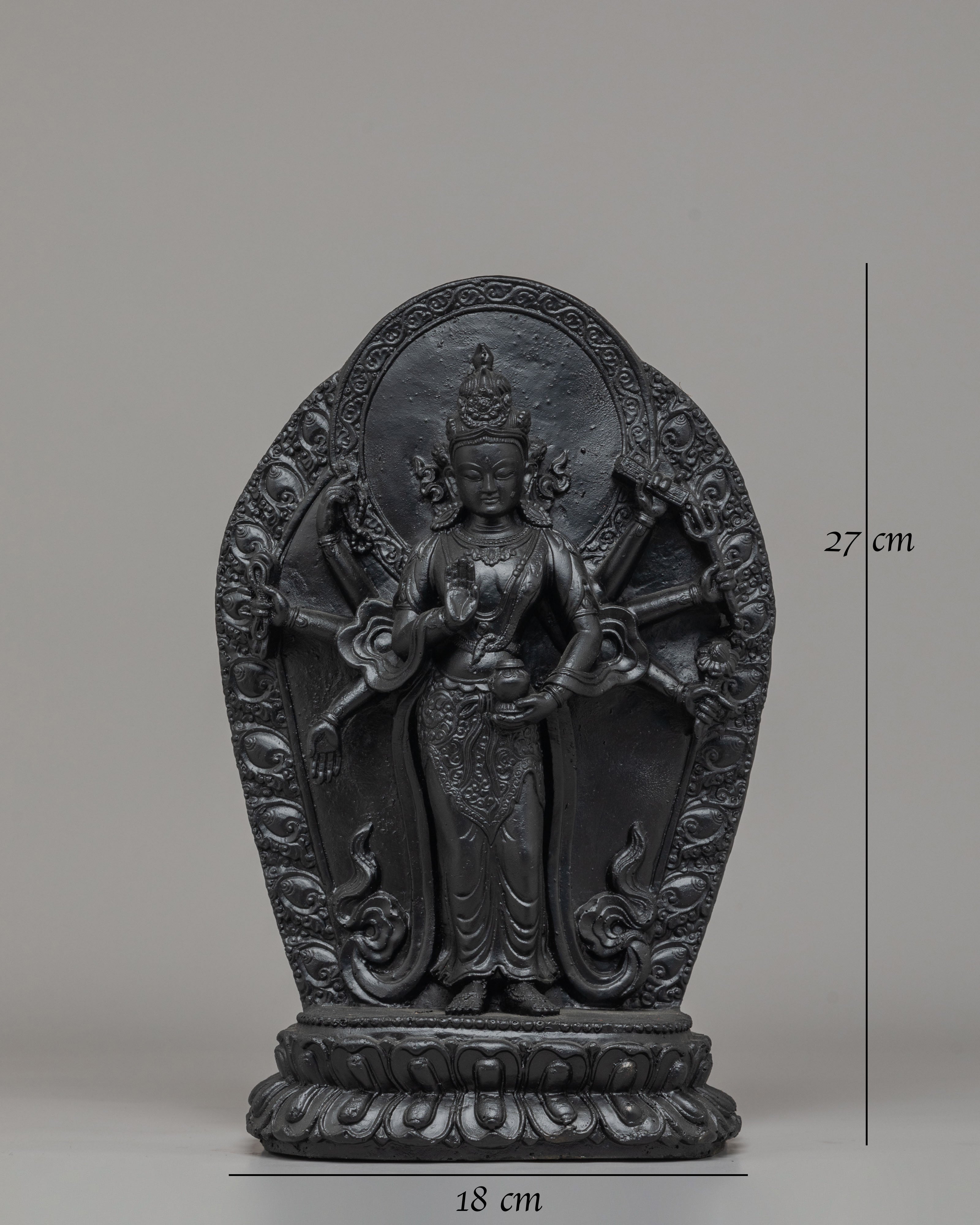Handmade Bodhisattva Lokeshwor Statue | Tibetan Avalokiteshvara Sculpture