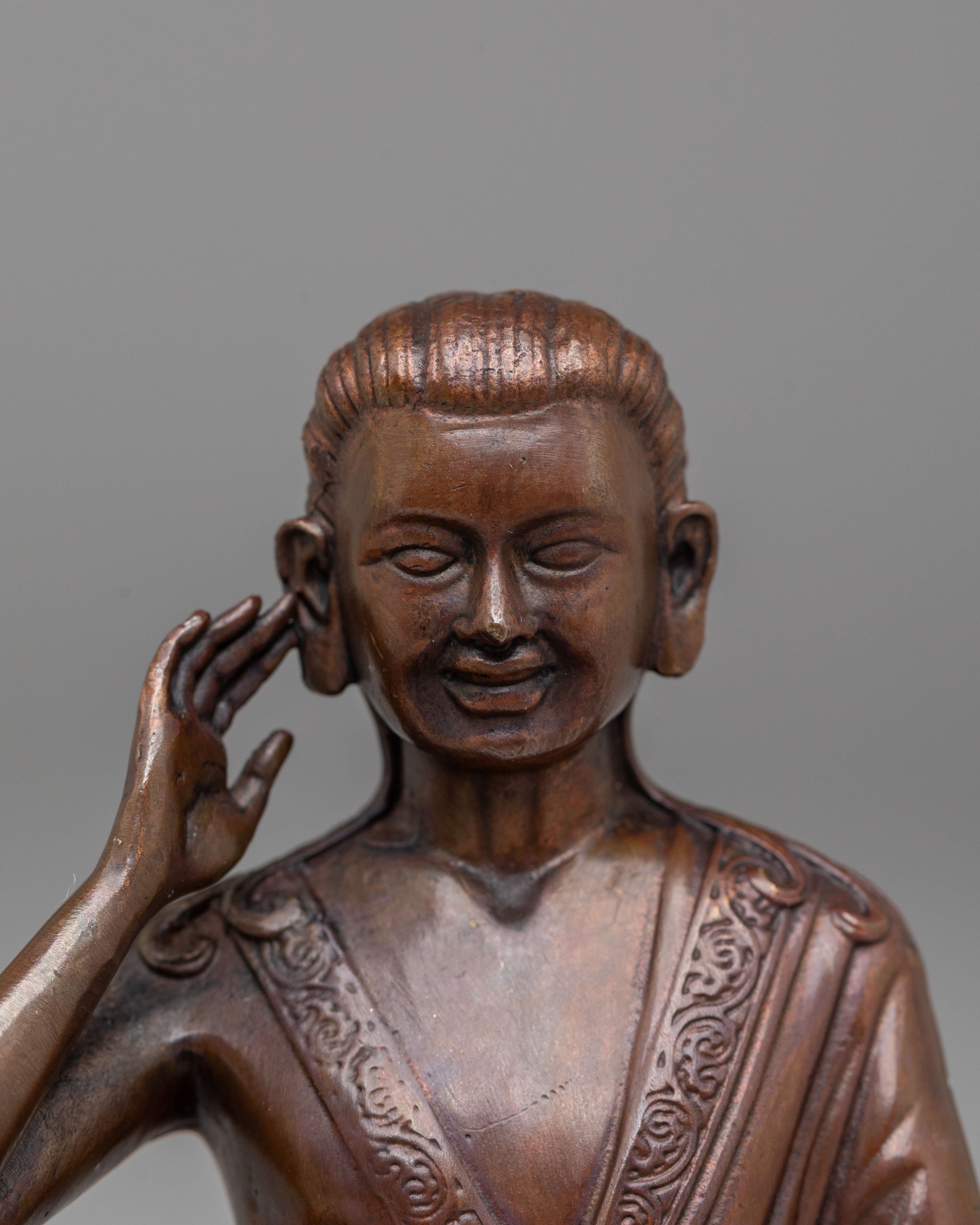 Handmade Milarepa Buddhist Statue | Tibetan Master