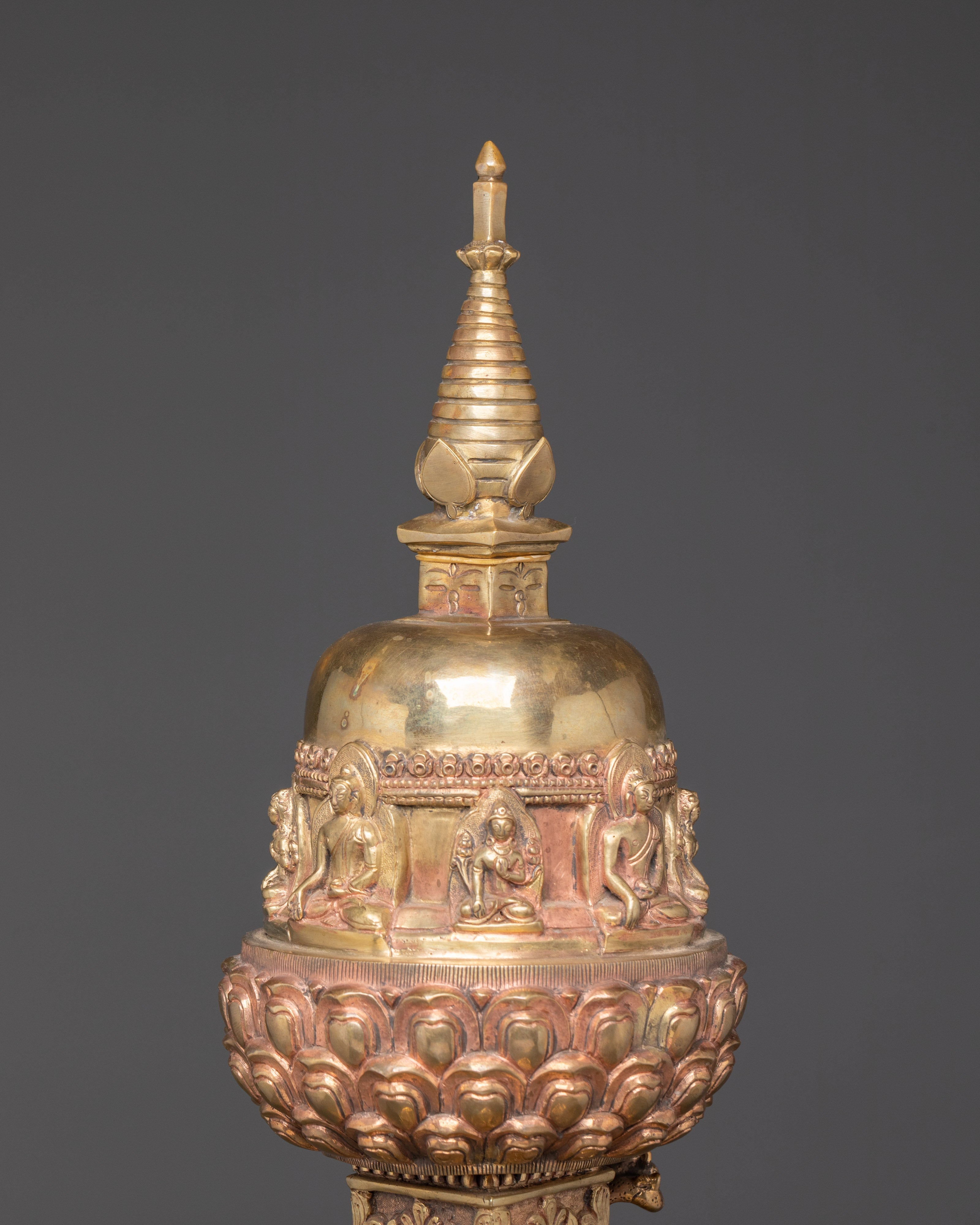 Five Dhyani Buddhas Stupa | Tibetan Temple Stupa