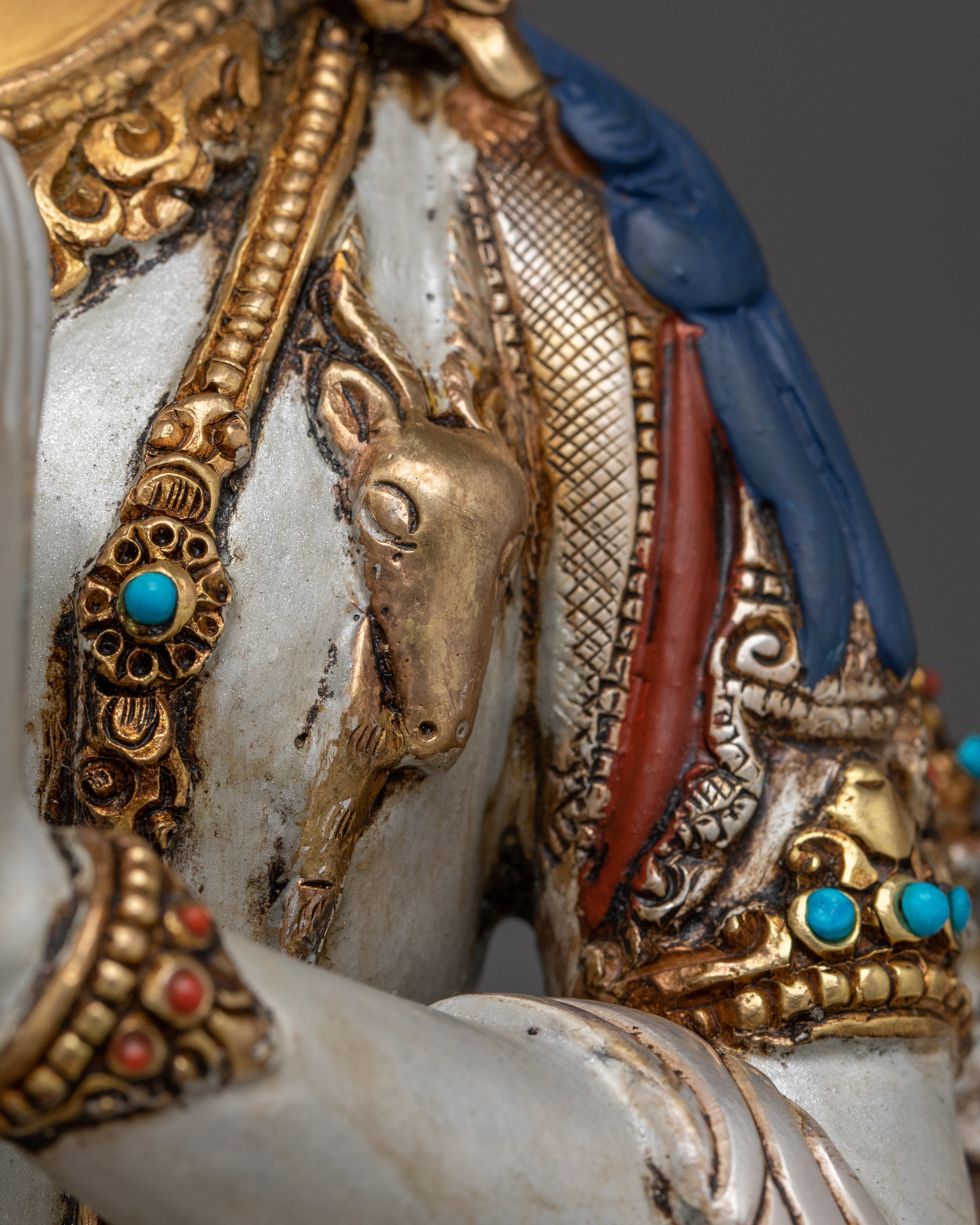 Colorful Chenrezig Statue | Embodiment of Compassion