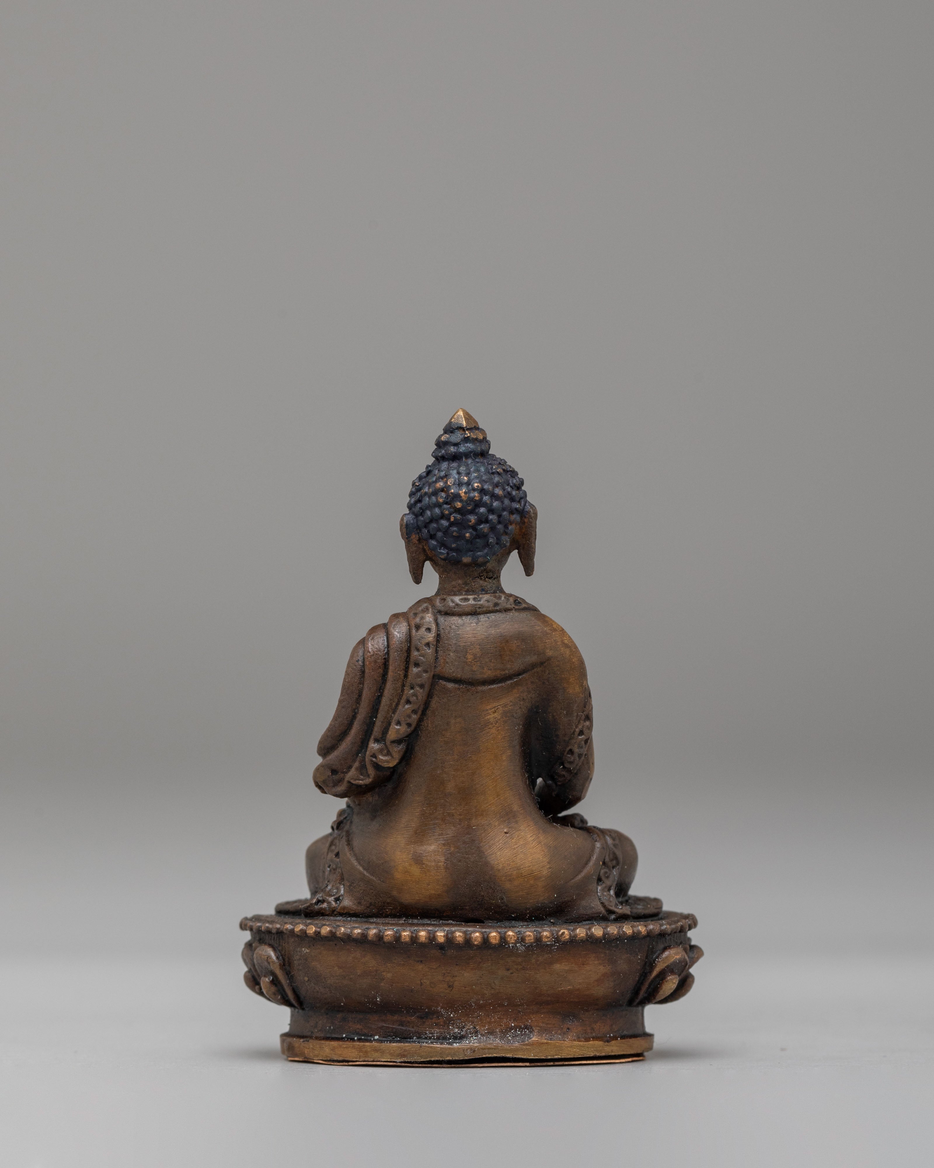 Sacred Tibetan Amitabha Buddha Sculpture | Traditional Buddhist Artwork