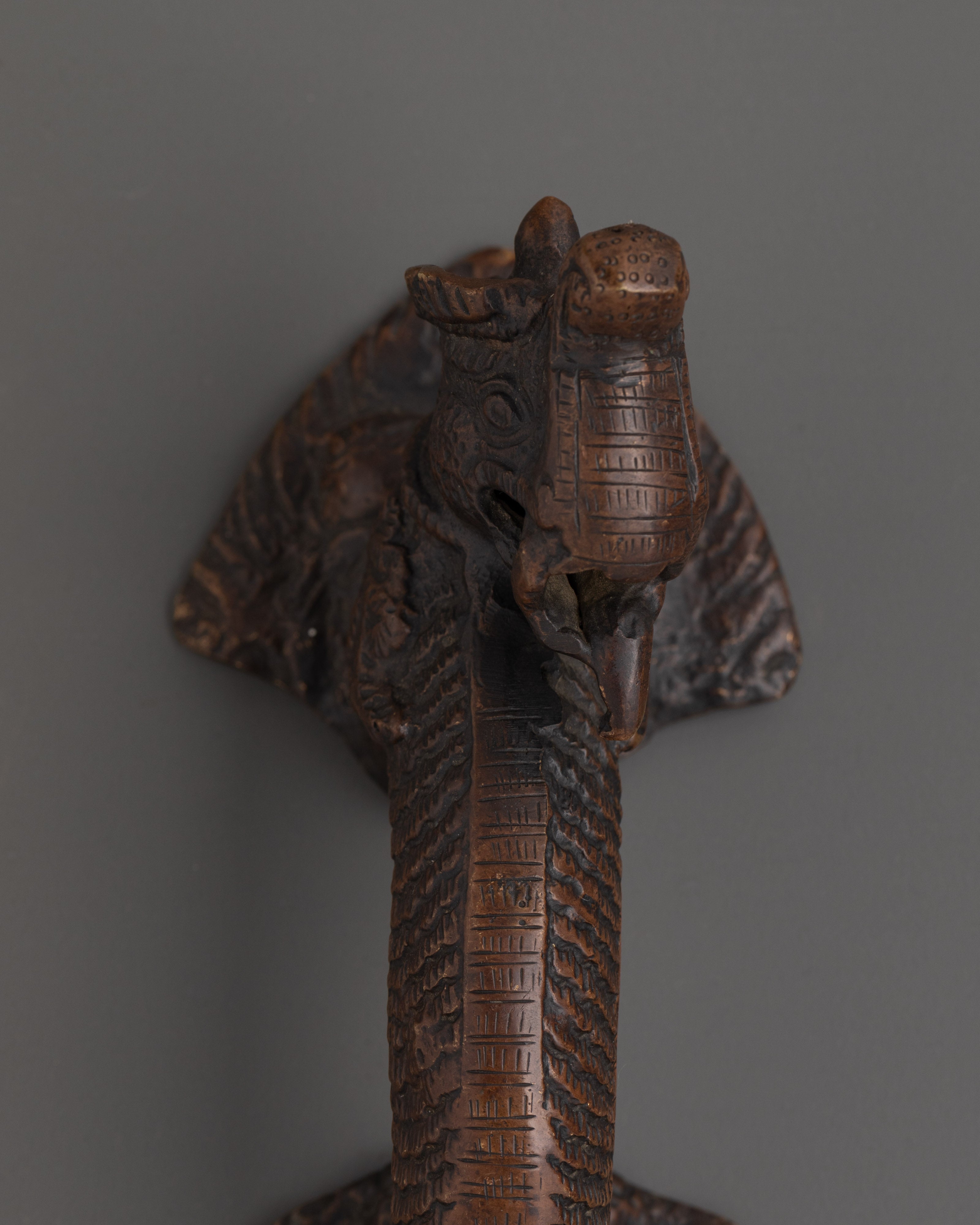 Sacred Traditional Brass Door Handle Set | Antique Finish Door Pulls