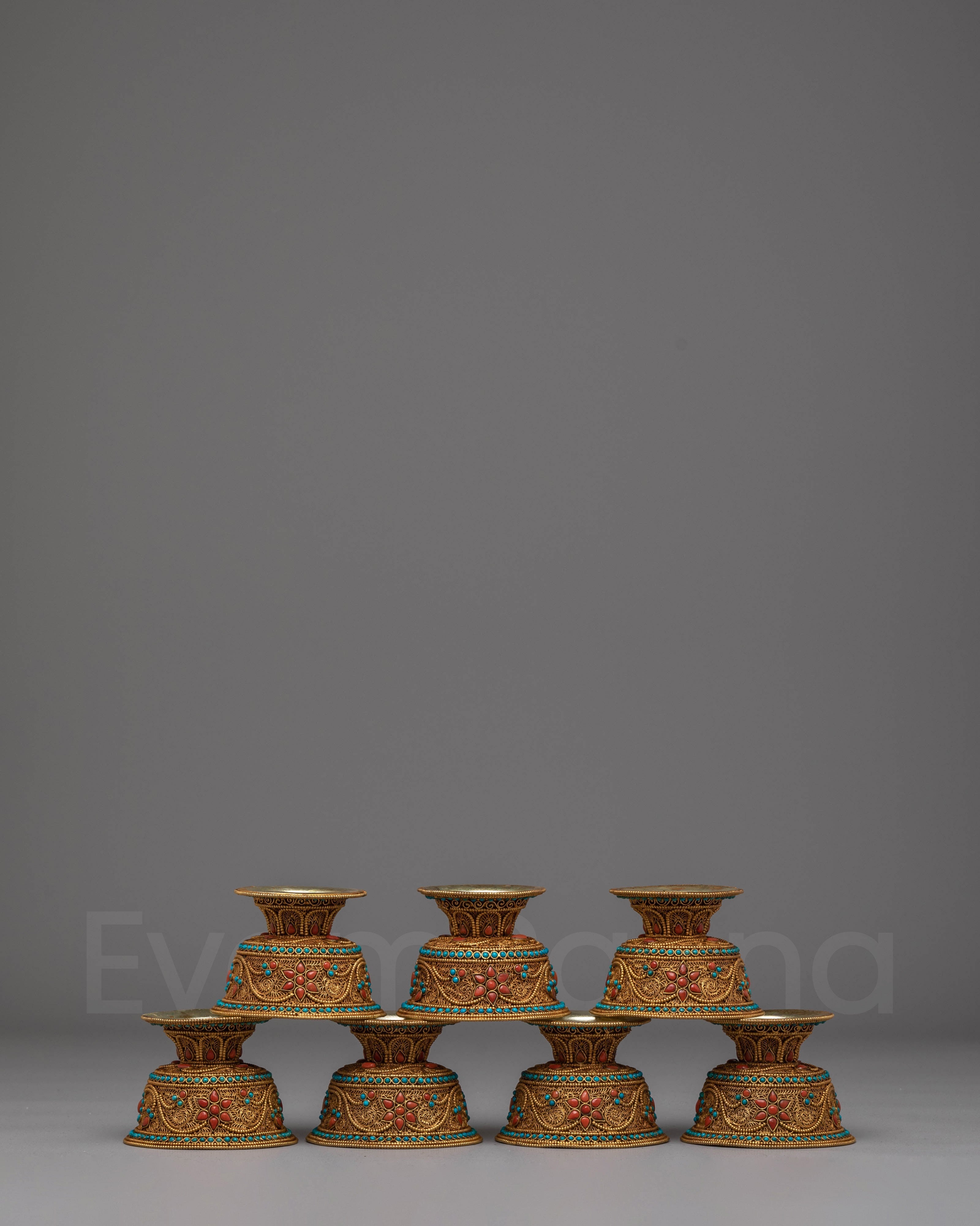 Traditional Tibetan Buddhist Offering Bowl