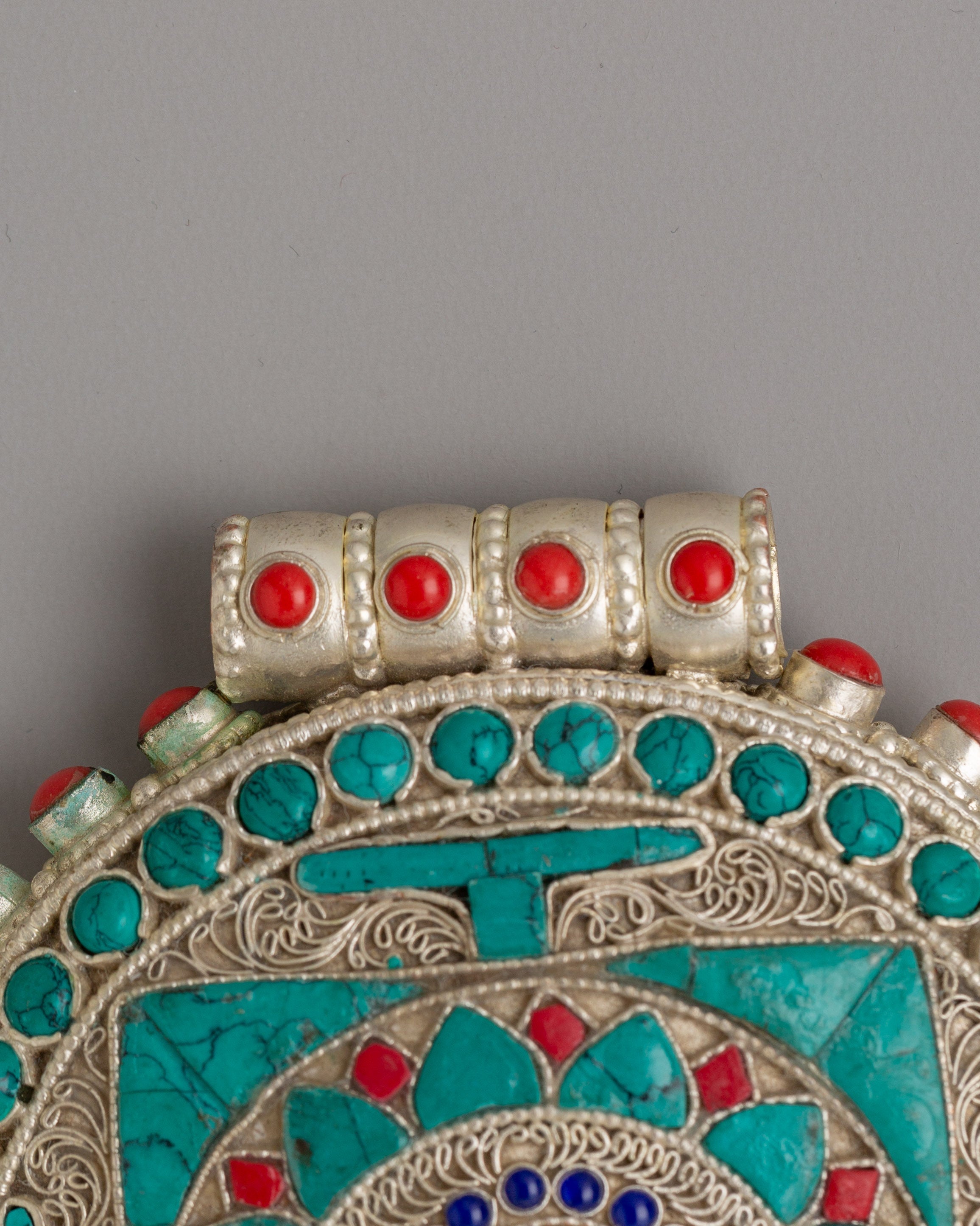 Tibetan Treasure Box "Ghau" | Sacred Prayer Amulet Holder for Spiritual Keepsakes