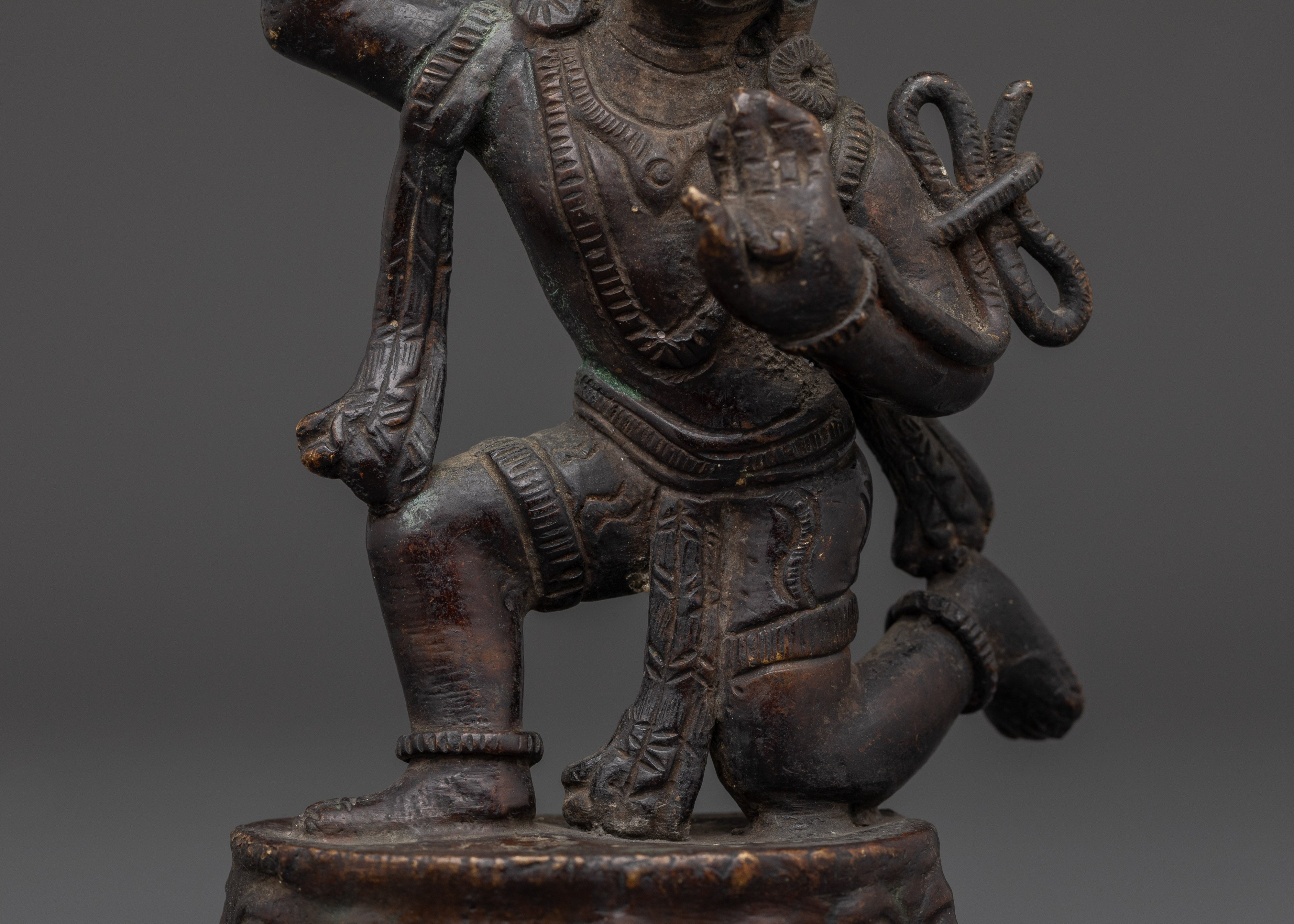 Handcrafted Achala Statue | Brass Hindu Protector Deity Sculpture