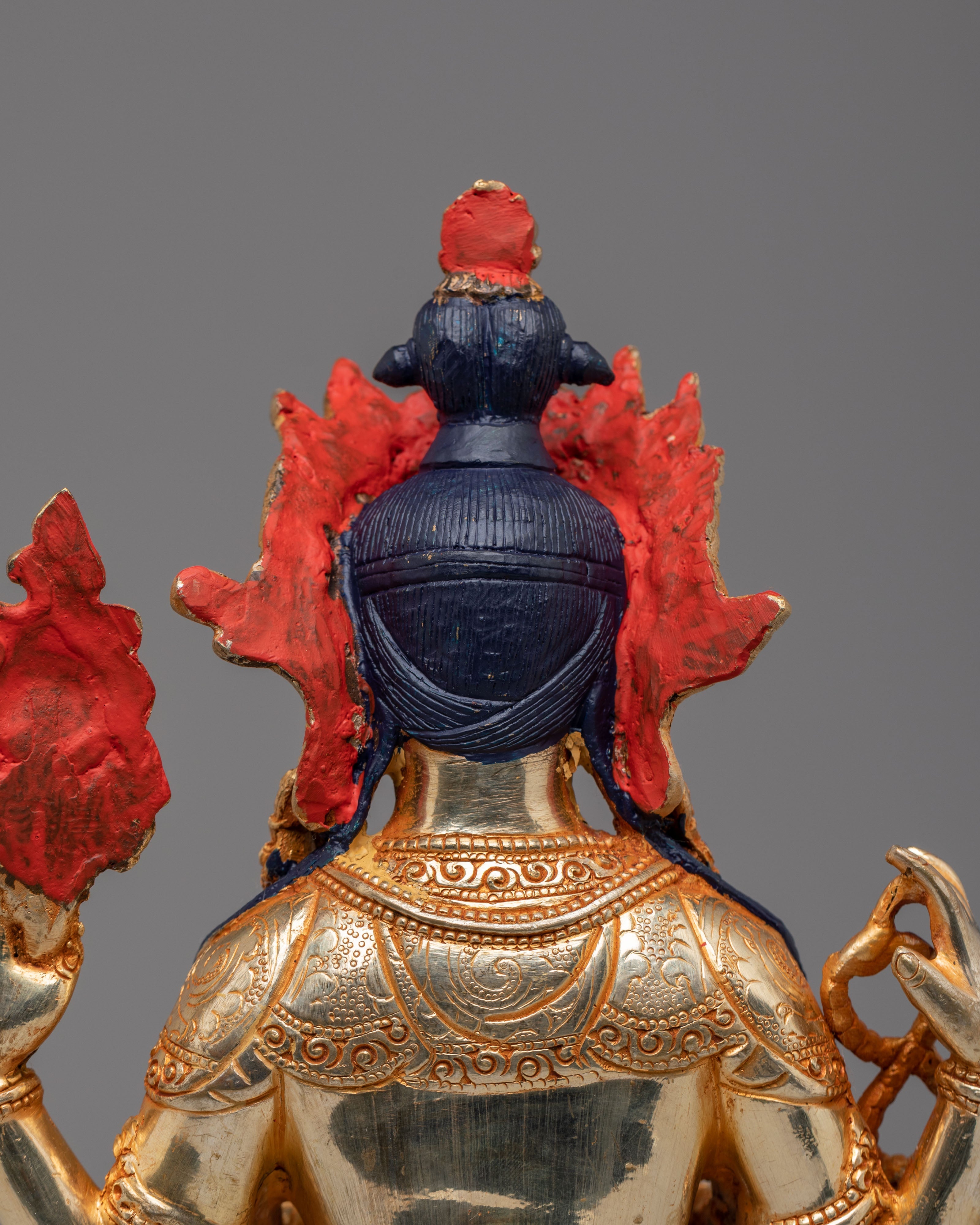 Traditional Chenrezig Altar Sculpture | Bodhisattva of Compassion