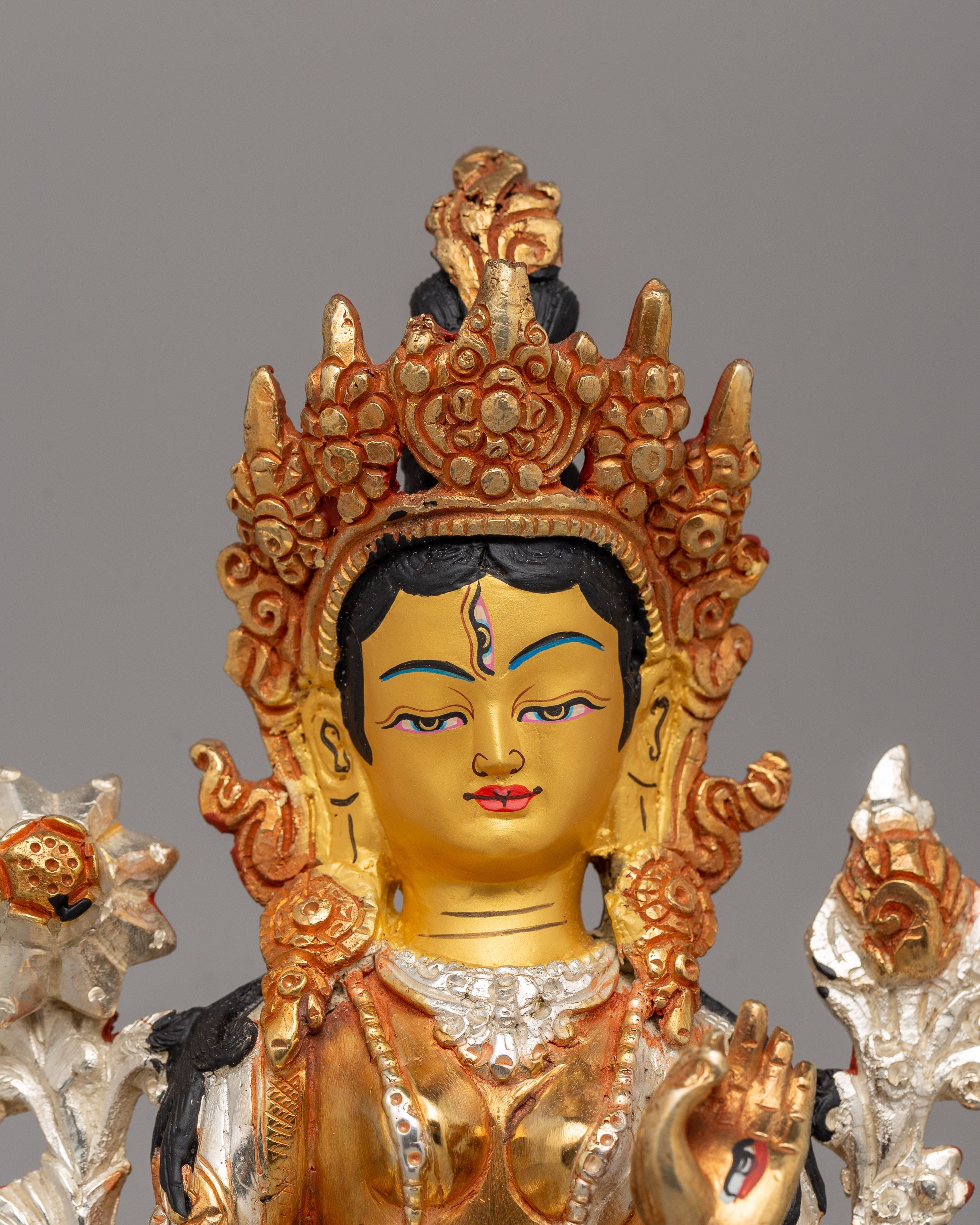 White Tara Tibetan Goddess Statue | Compassion & Healing Goddess