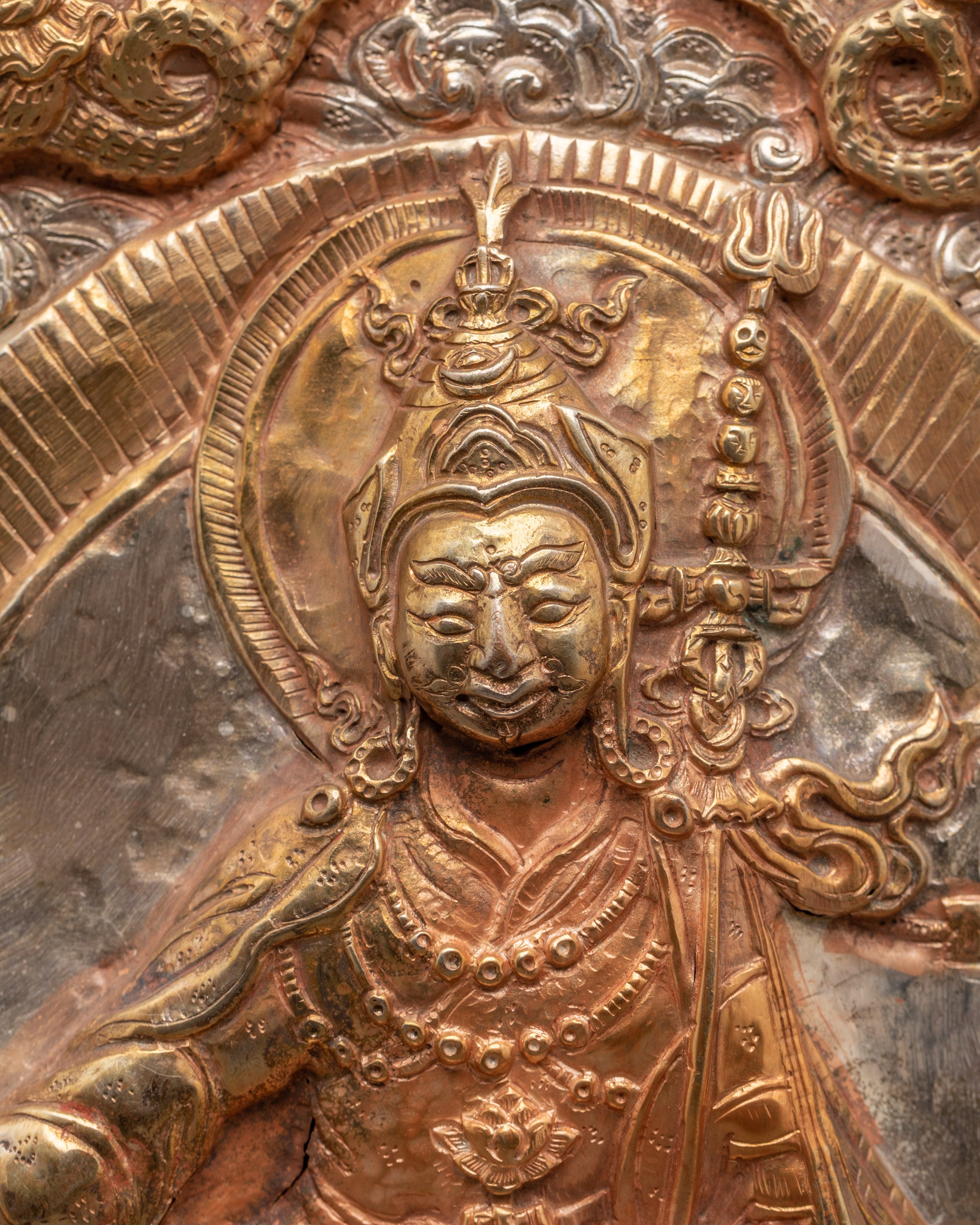 Handmade Tibetan Ghau with Padmasambhava | Sacred Buddhist Amulet