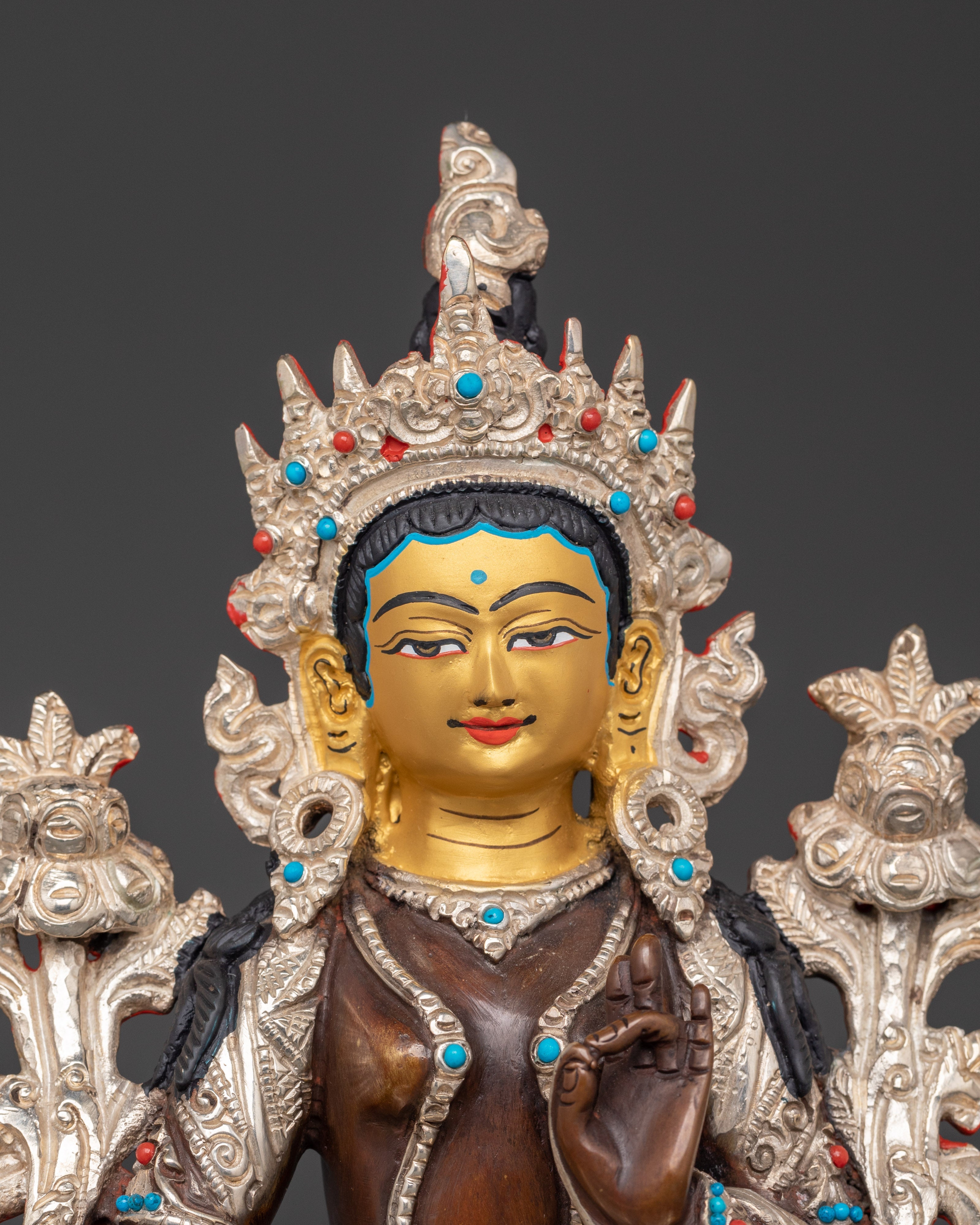 Handmade Mother Shyama Tara Statue | Sacred Tibetan Buddhist Deity Art