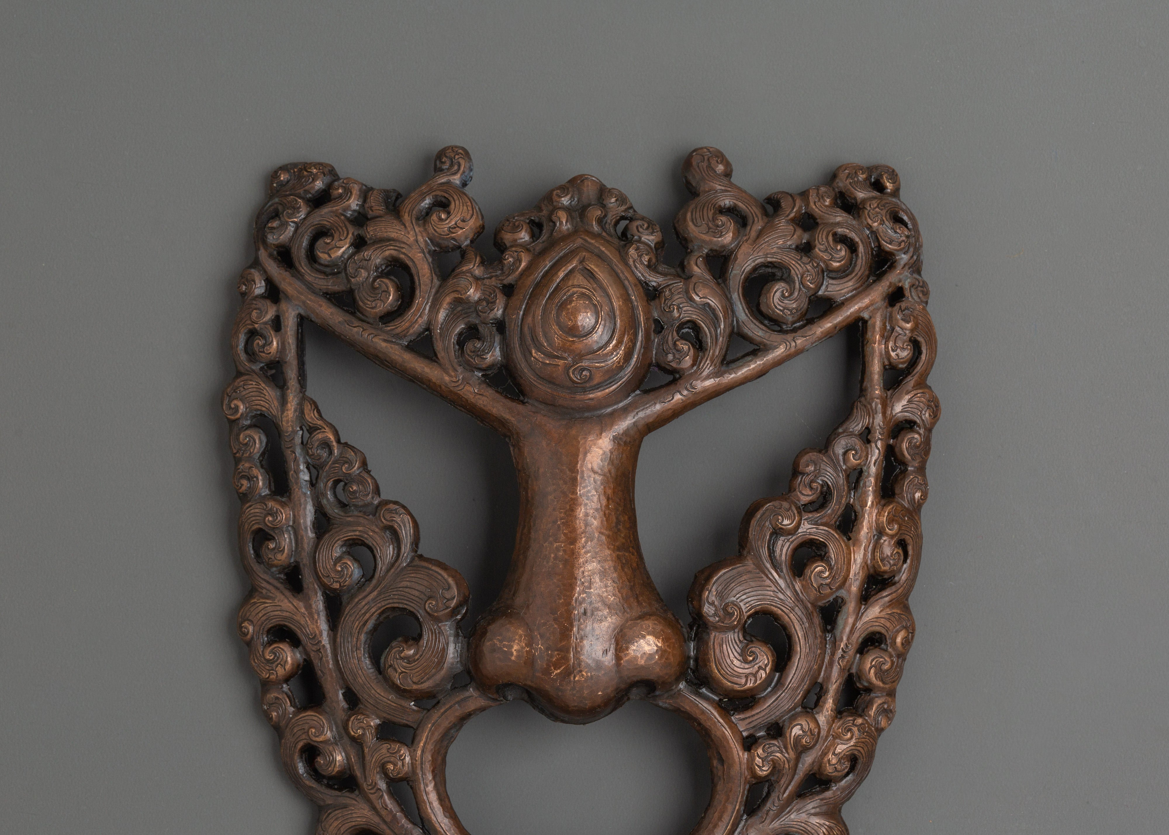 Tibetan Oxidized Mask for Ritual | Perfect for Sacred Spaces and Home Decor