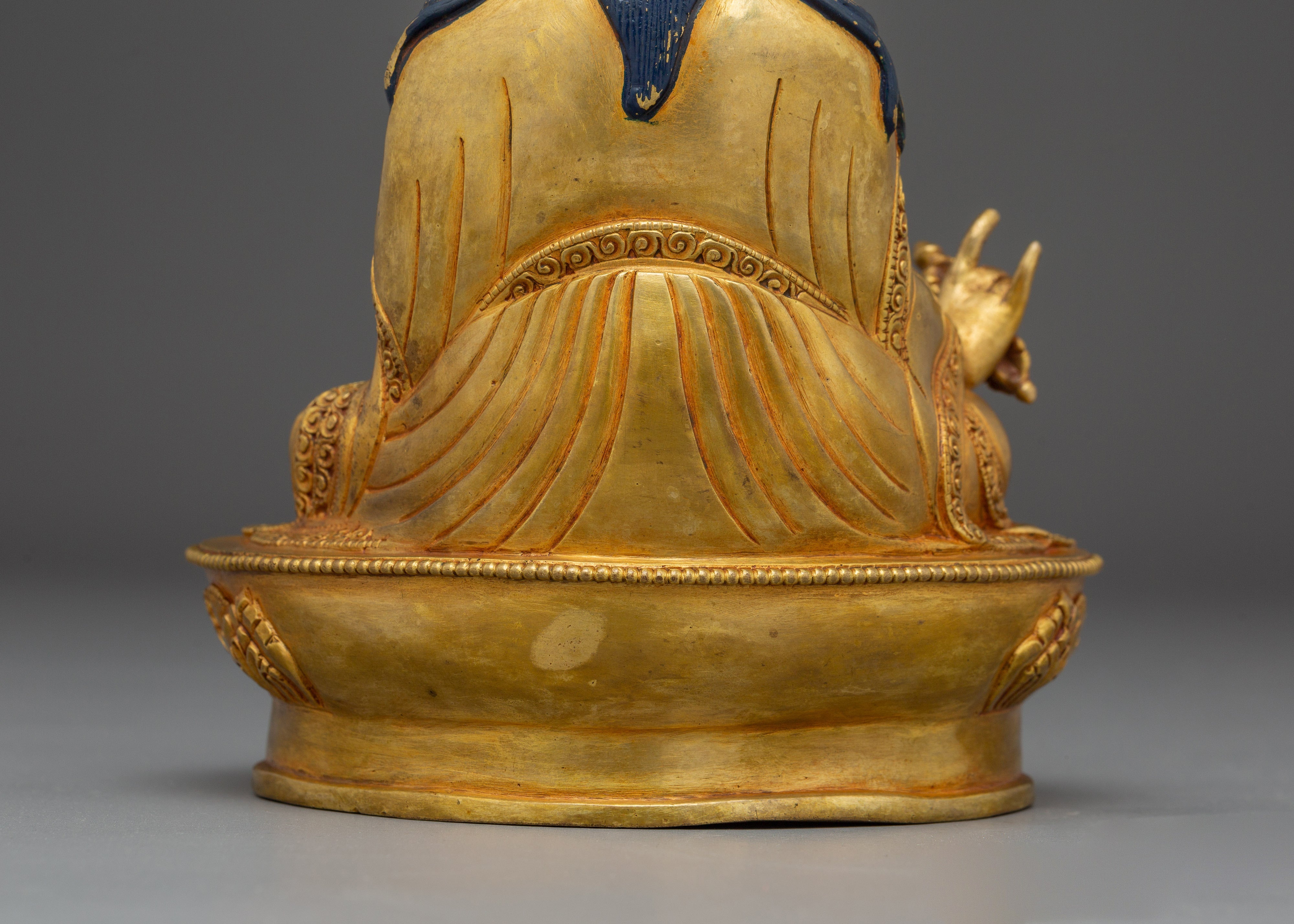 Sacred Statue of Lotus-Born Guru Rinpoche | Handcrafted Tibetan Buddhist Art