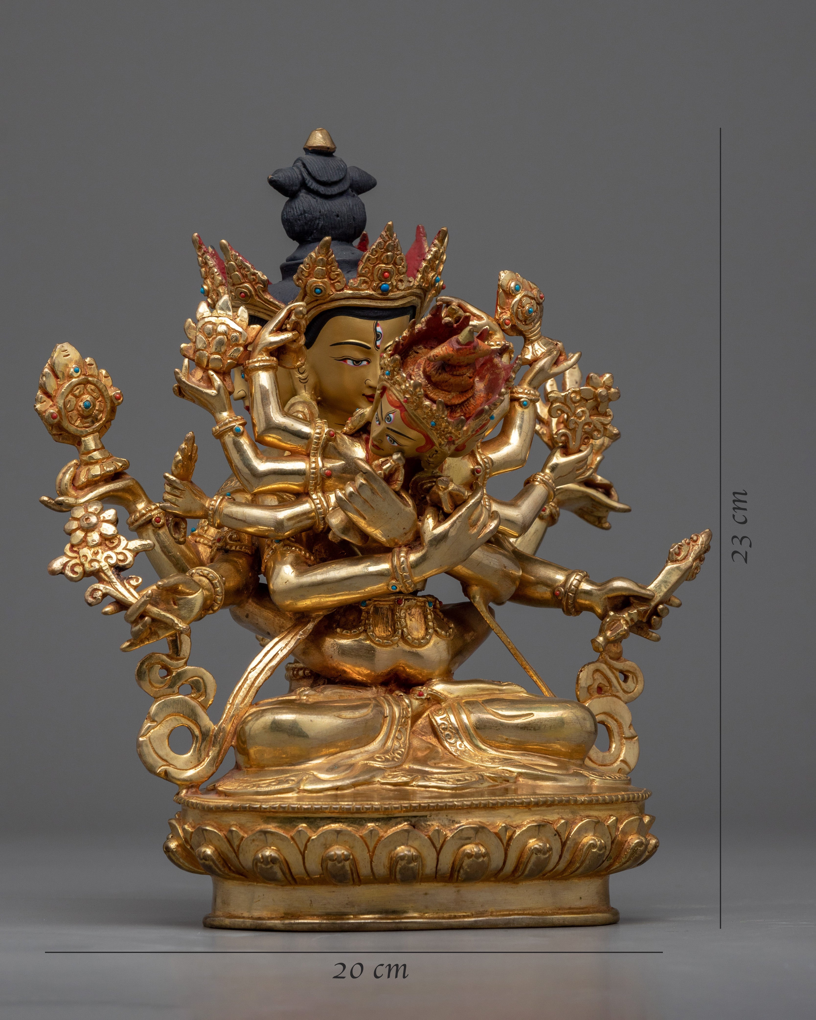 Guhyasamaja Akshobyarajra Statue | Handcrafted Buddhist Statue for Meditation
