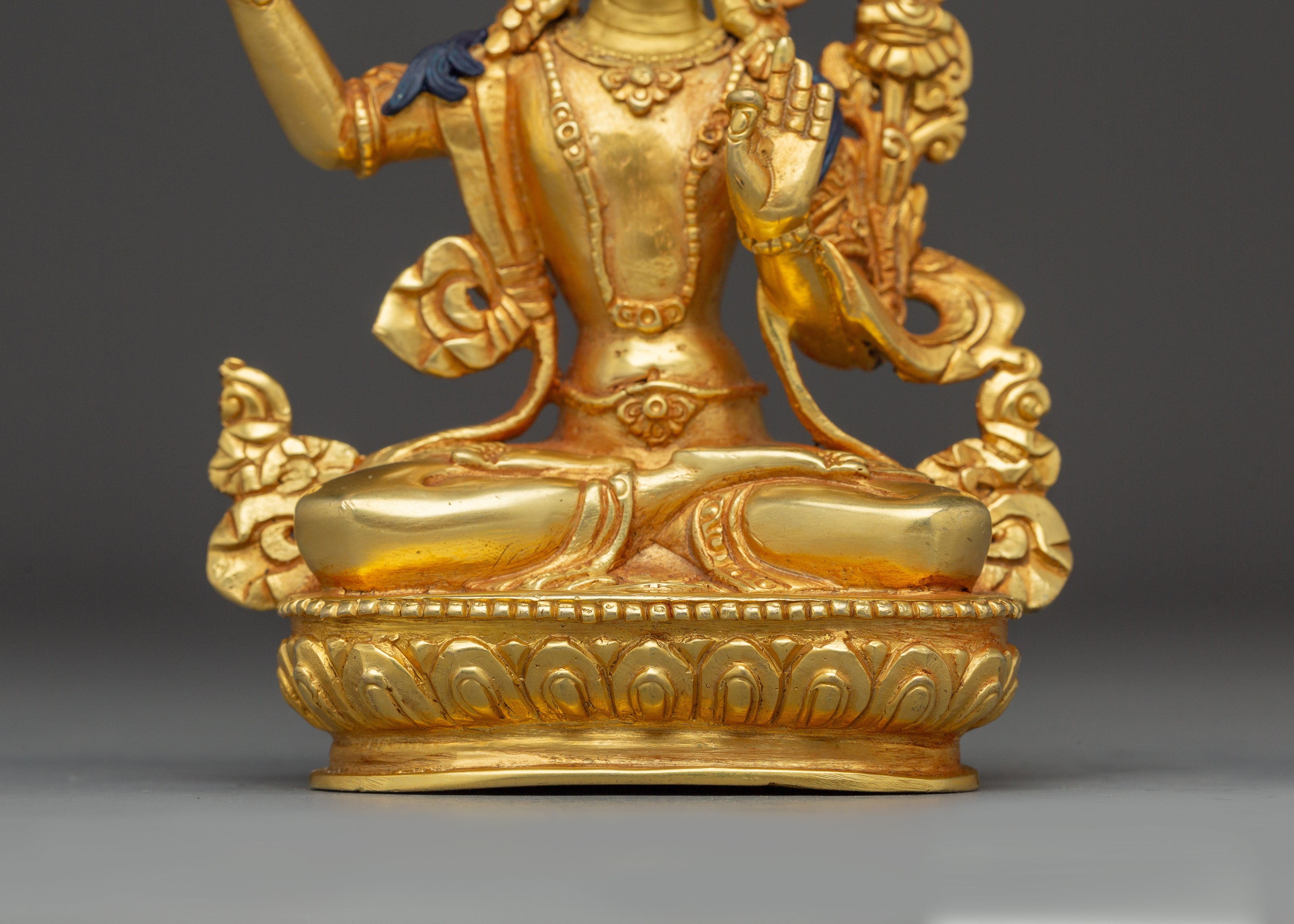 Tibetan Deity of Manjushri | Wisdom Deity Sculpture