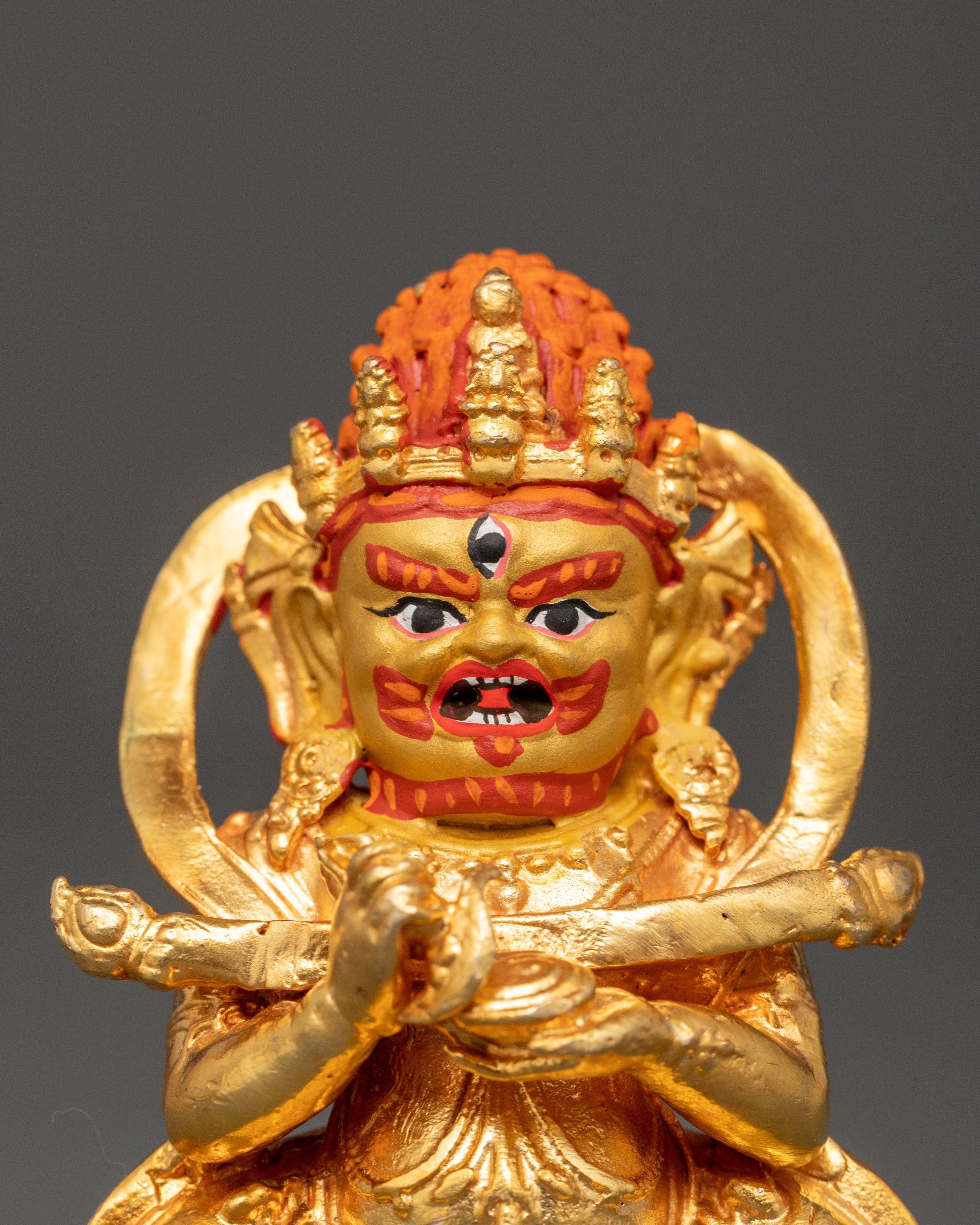Shakya Mahakala Statue | Handcrafted Spiritual Decor
