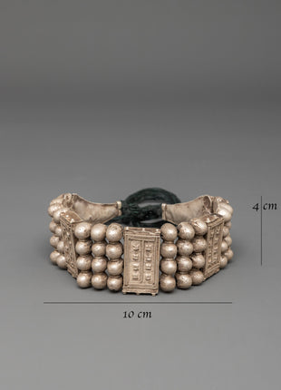 Traditional Himalayan Silver Bracelet | Timeless Ethnic Masterpiece