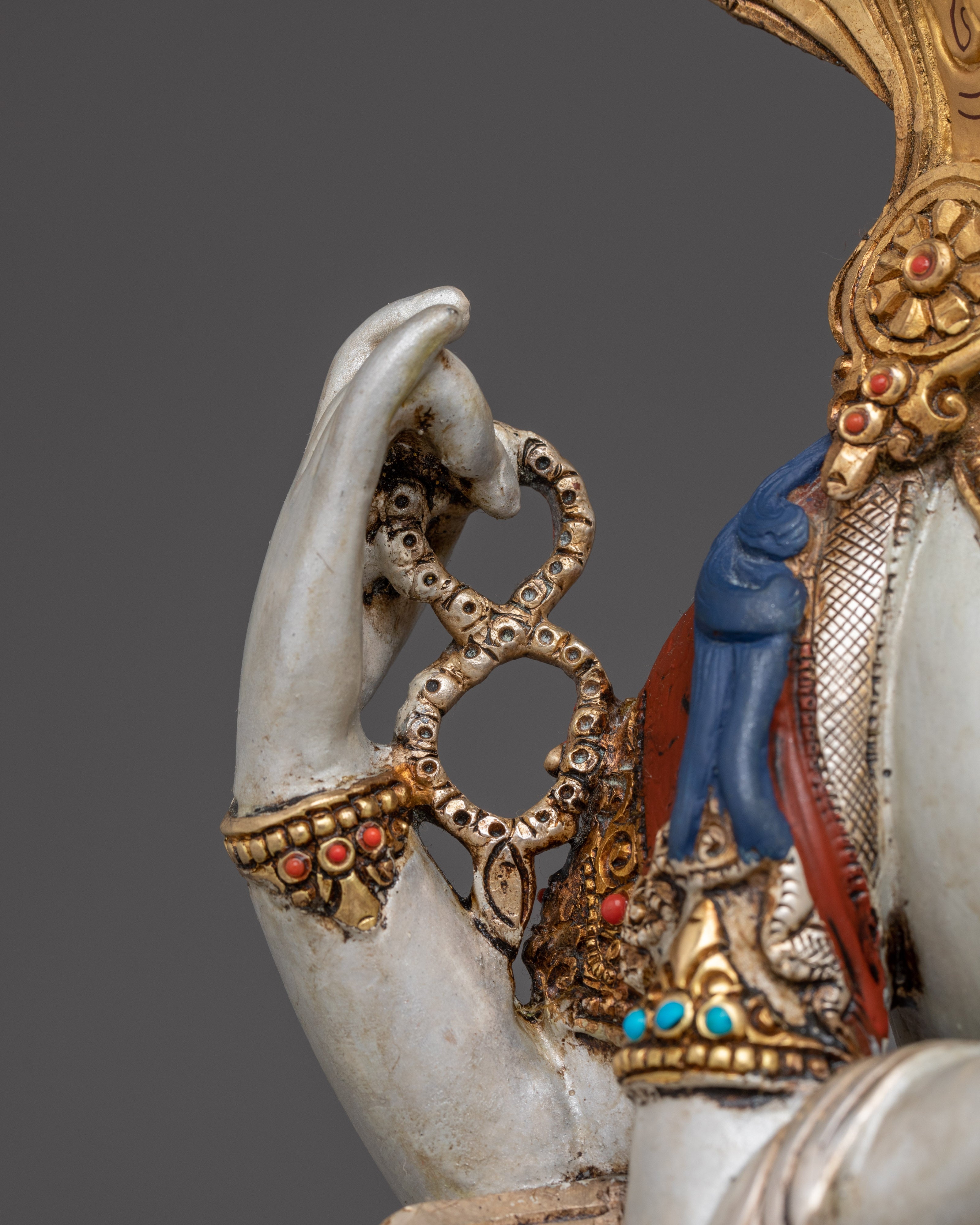 Colorful Chenrezig Statue | Embodiment of Compassion