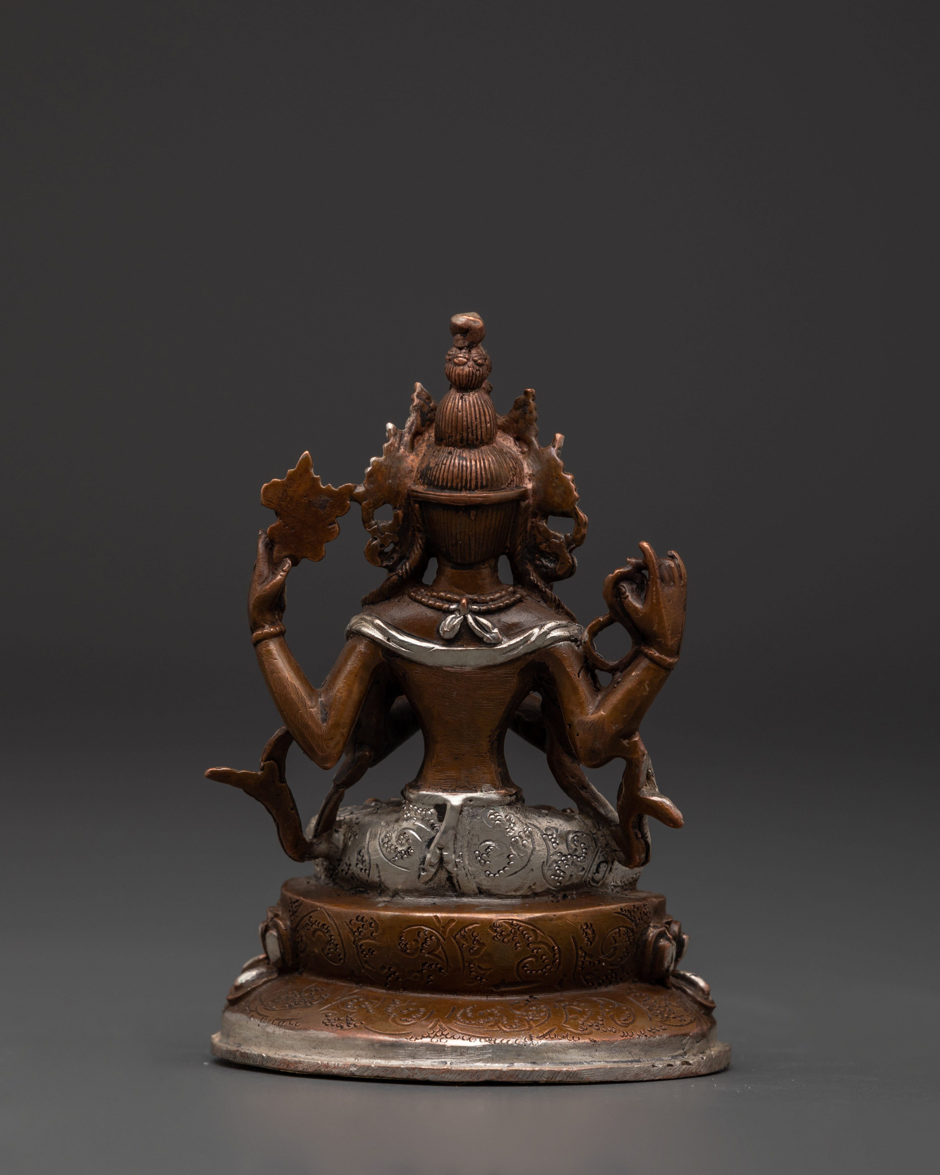 Incarnation Of Compassion Chenrezig | Handcrafted Buddhist Altar Decor