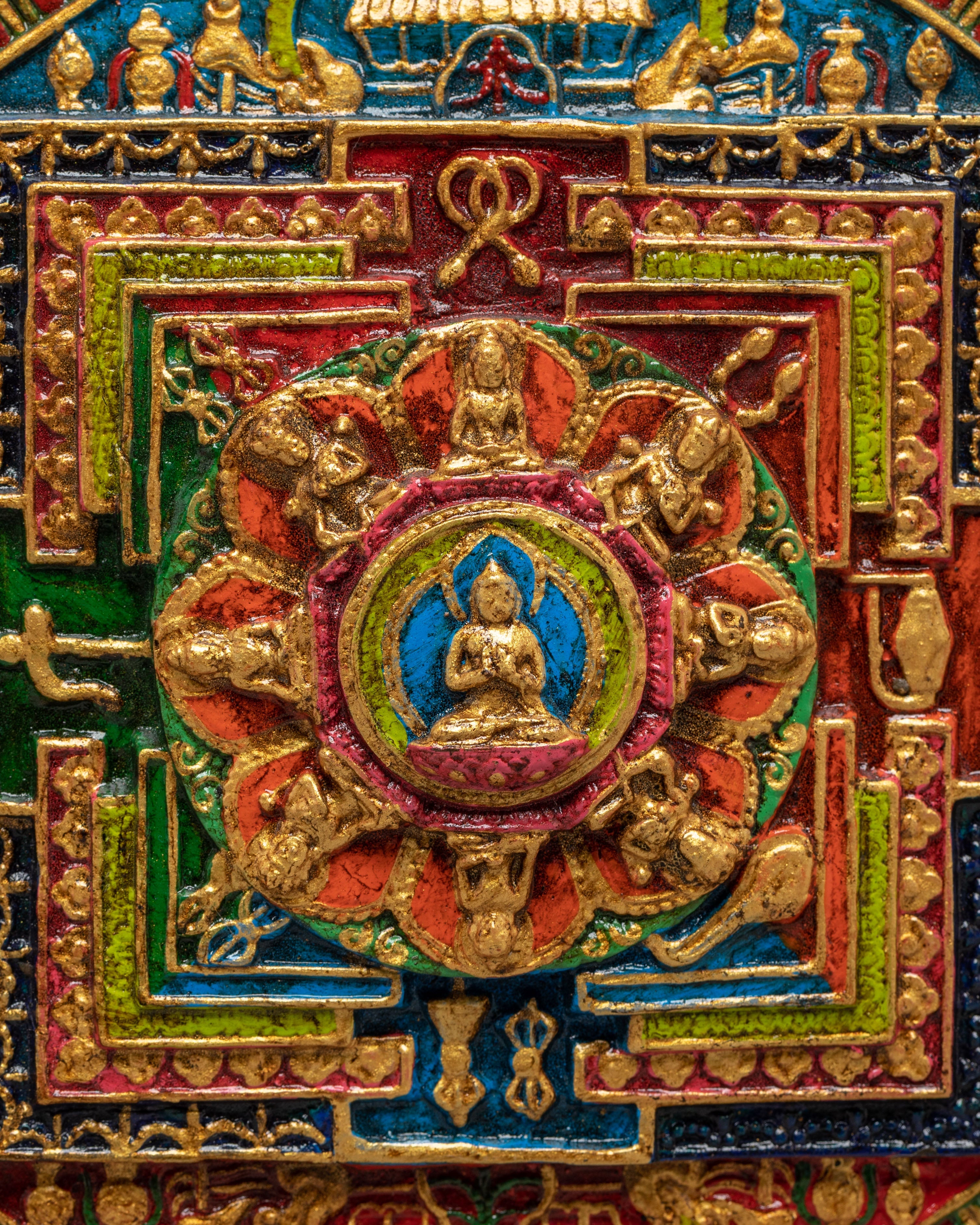 Sacred Symbolic Mandala Wall Hanging | Spiritual Art for Your Home