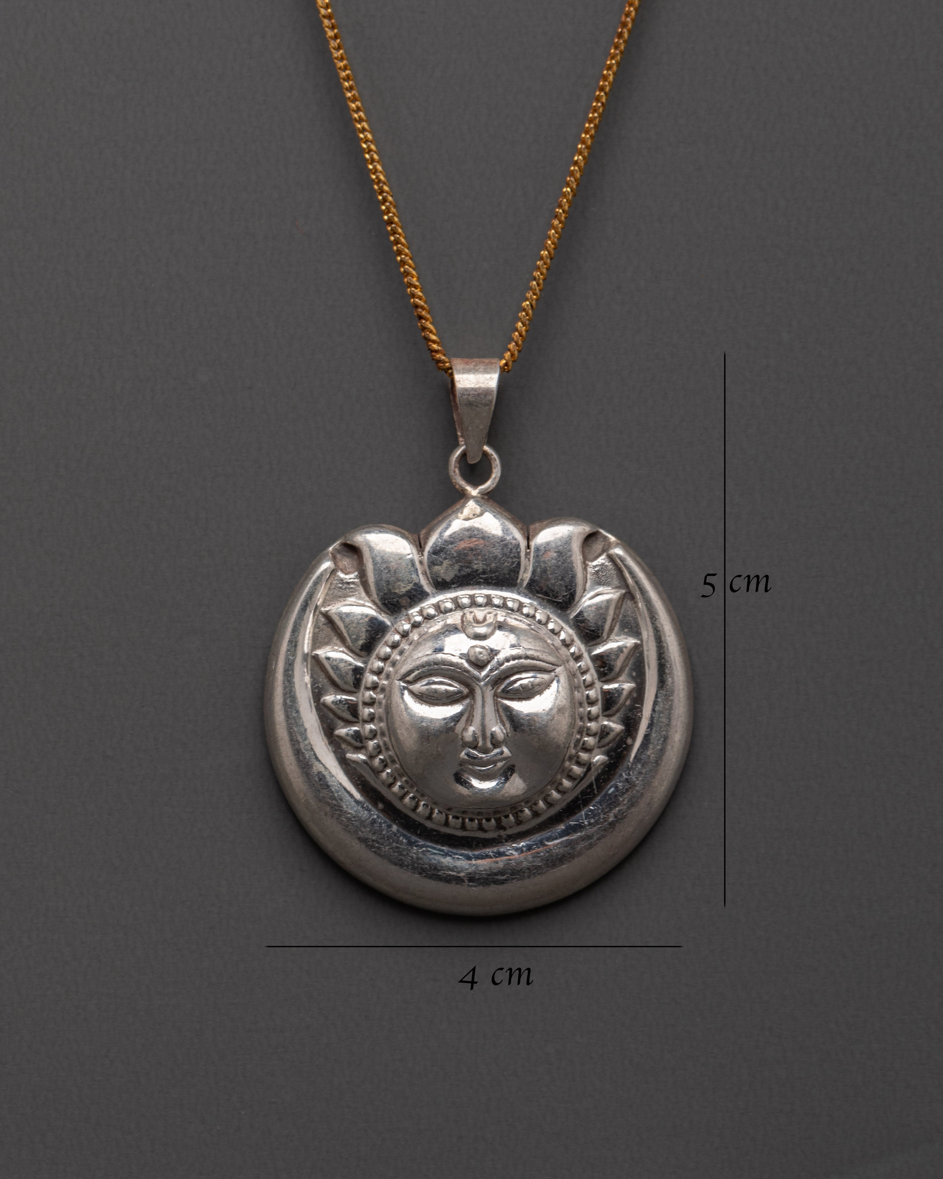 Moon and Sun Locket | Perfect for Meditation or Daily Wear