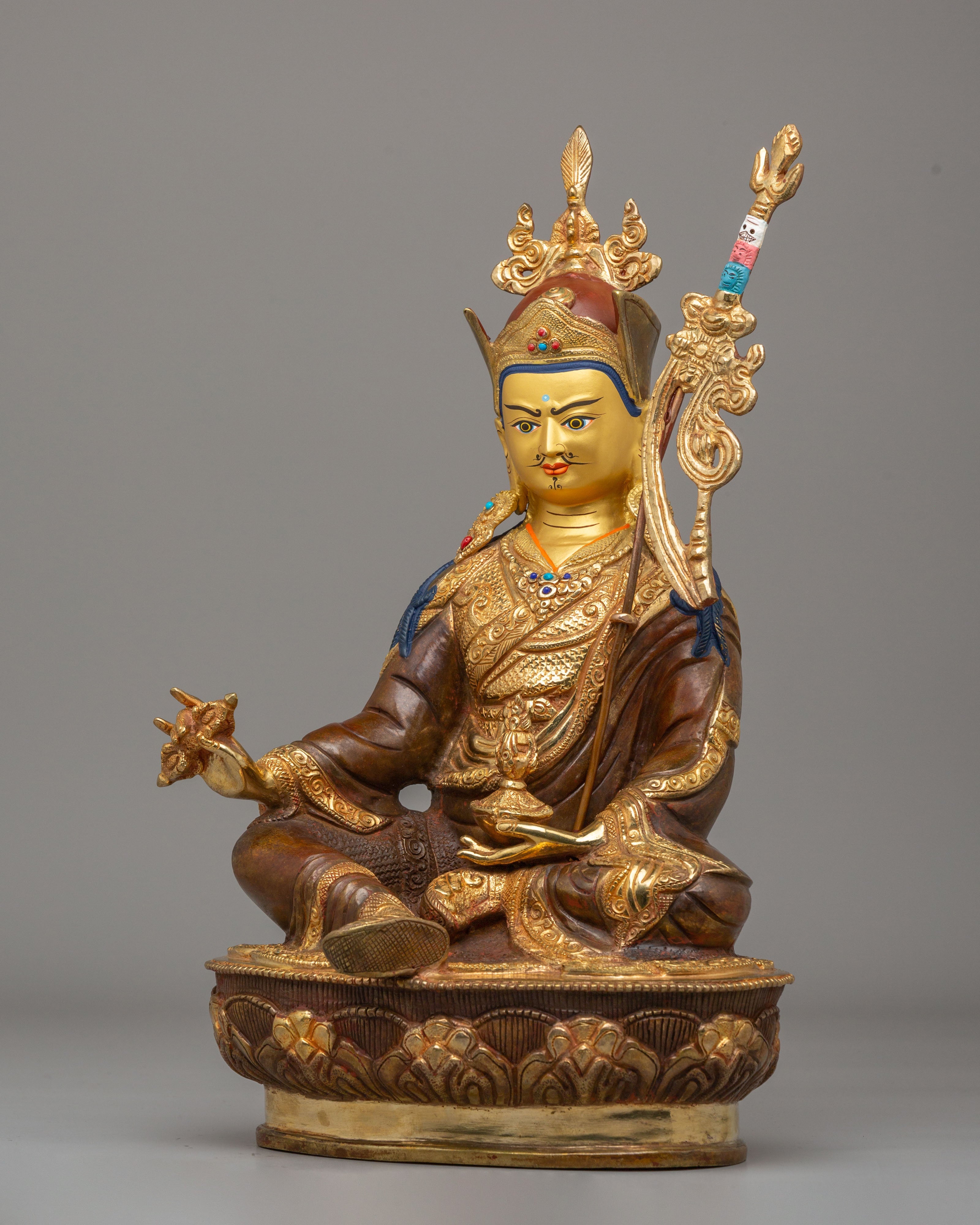 Lotus-Born Master Guru Rinpoche Figurine | Sacred Figure for Spiritual Blessings