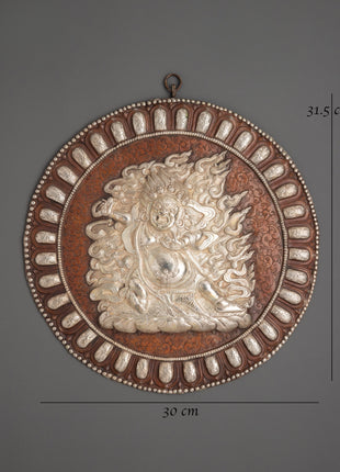 Mahakala Bernagchen Wall Hanging | Fierce Protector Deity Tibetan Buddhist Decor