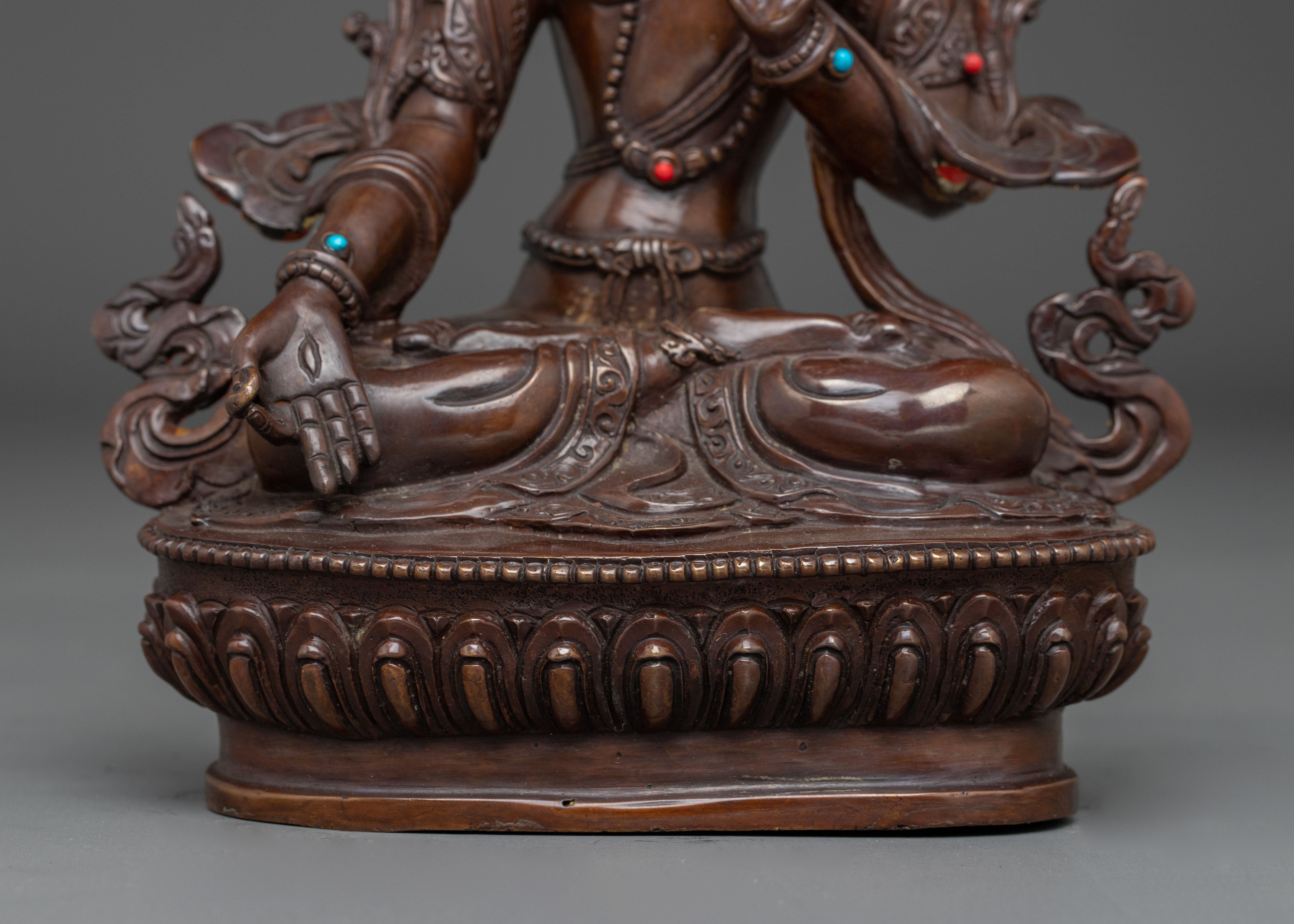 Buddhist White Tara Deity Art for Dharma Decor