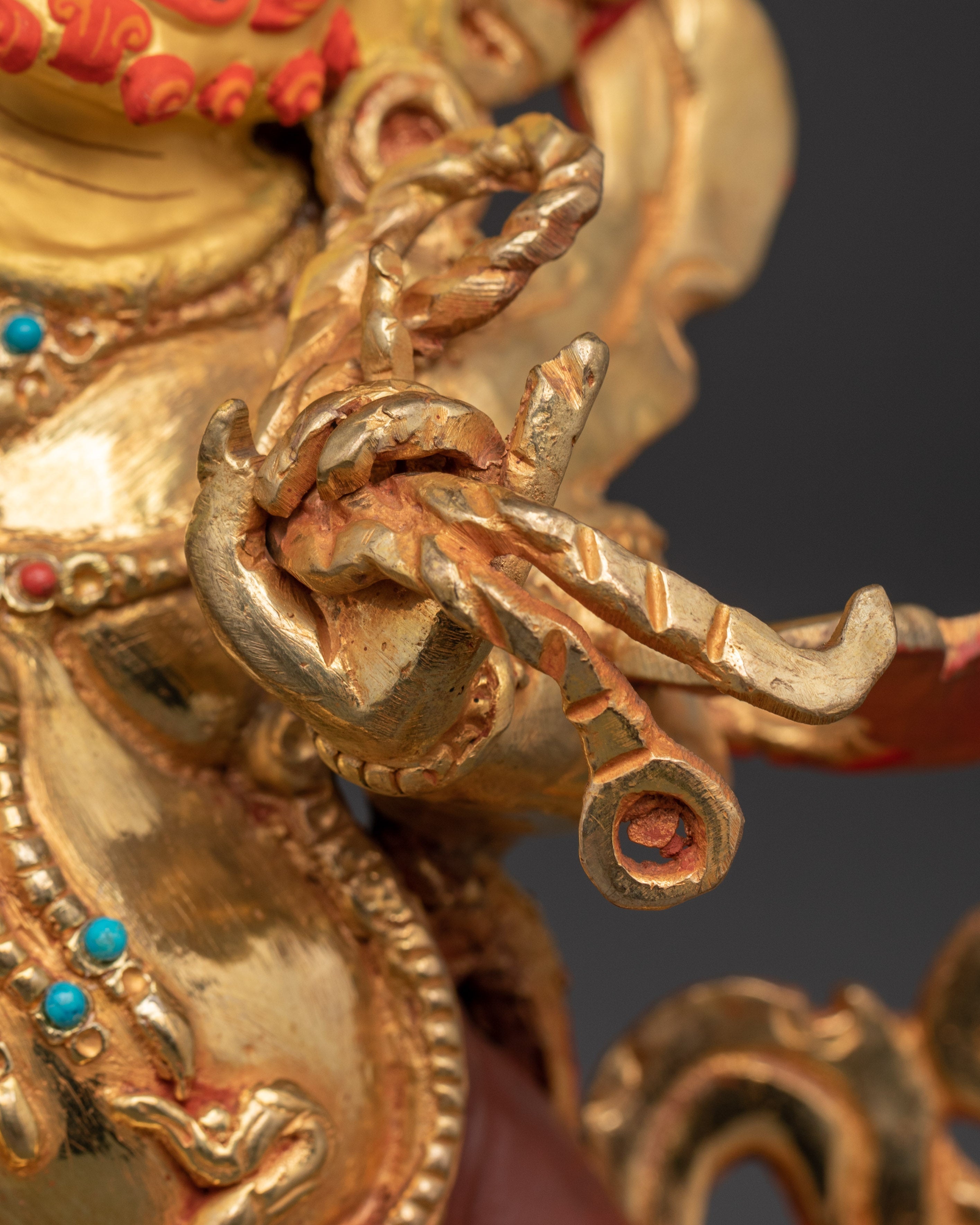 Tibetan Deity Chana Dorje Statue | Sculpture for Strength, Protection, and Empowerment