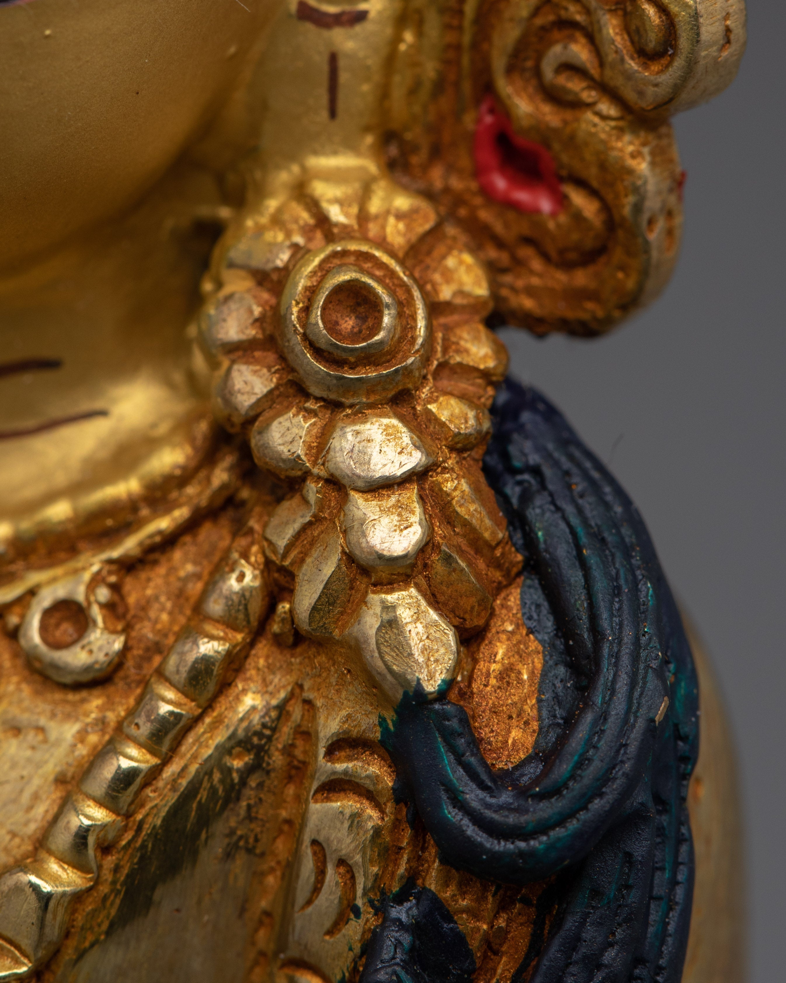 Himalayan Serene Amitayus Golden Statue | Buddha of Long-life