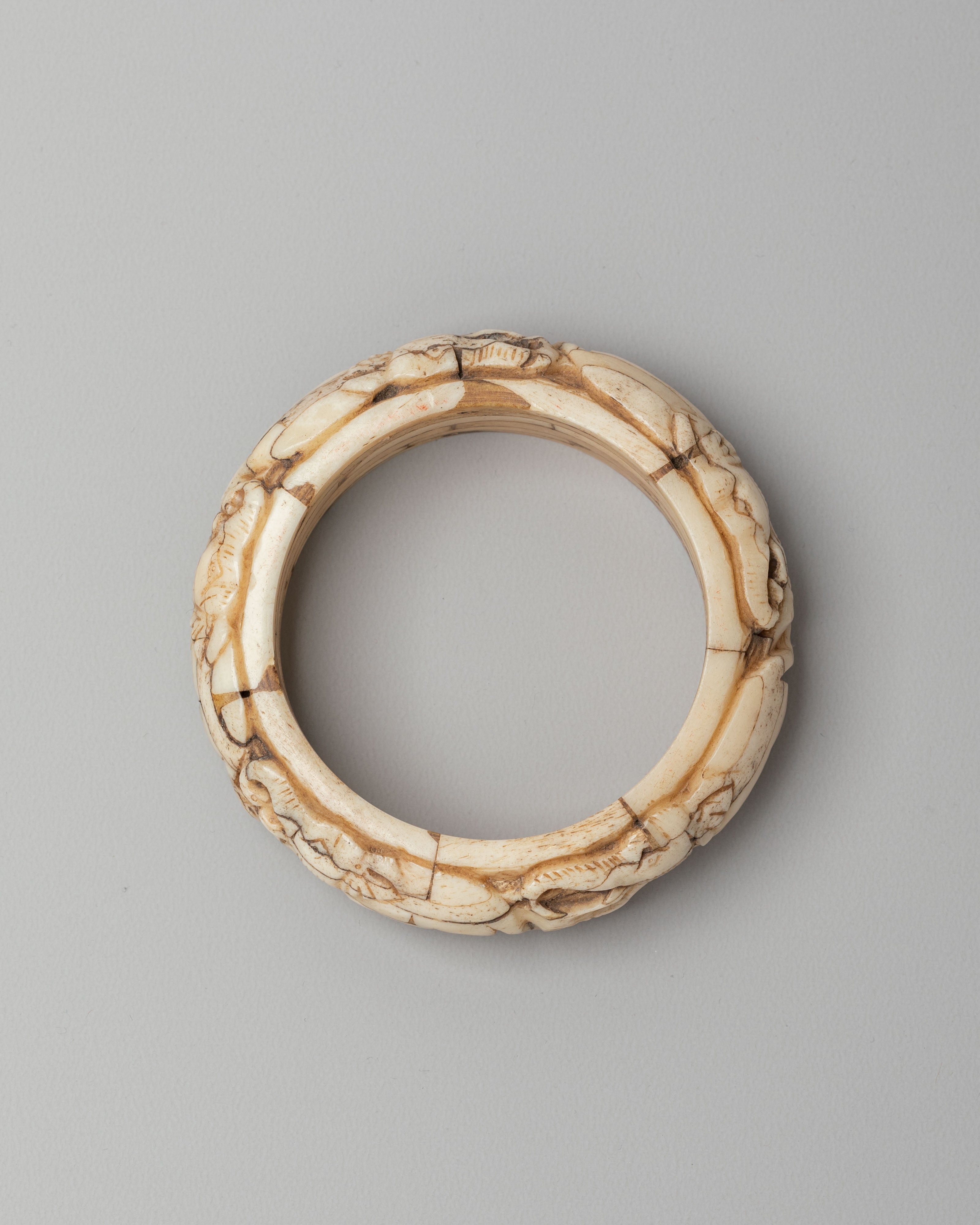Decorative Tibetan Bracelet |Traditional Elephant Carved Himalayan Accessory