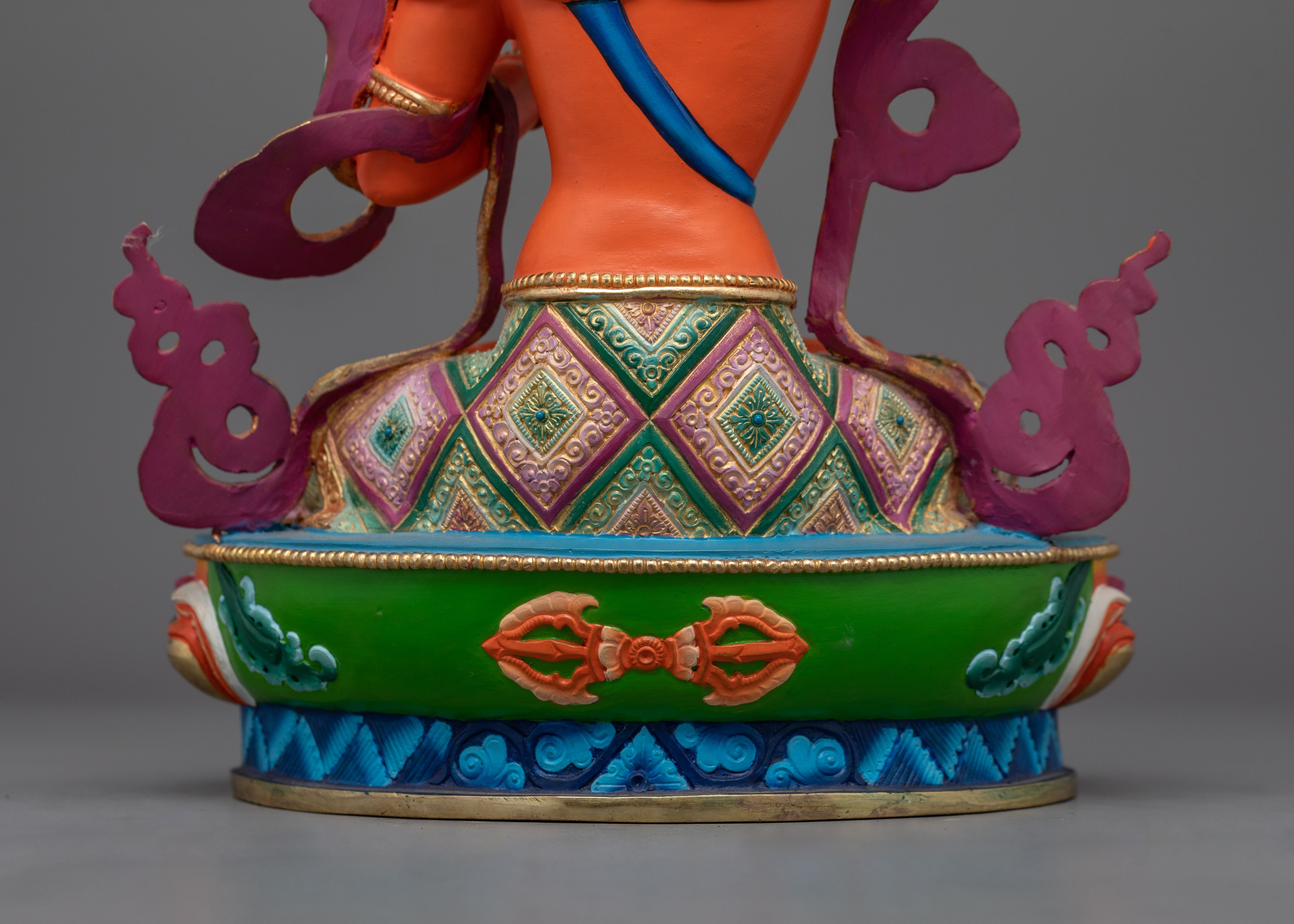 Tranquil Manjushri Holding the Flaming Sword of Wisdom | Sacred Dharma Buddha