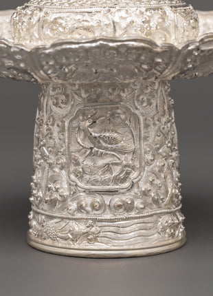 Tea Pot Buddhist Home Decor | Pure Silver Decorative Teapot