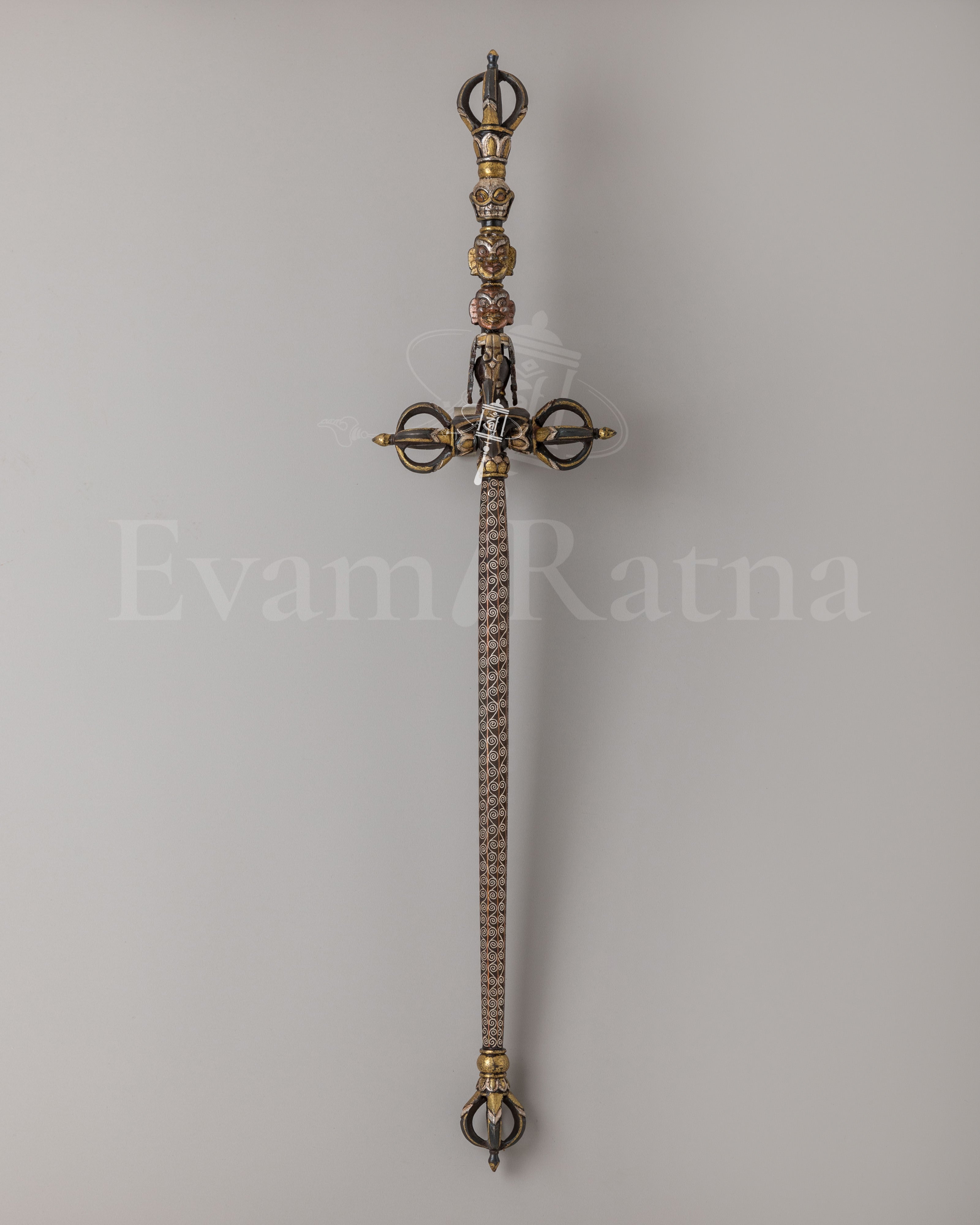 Handcrafted Khatvanga Staff 