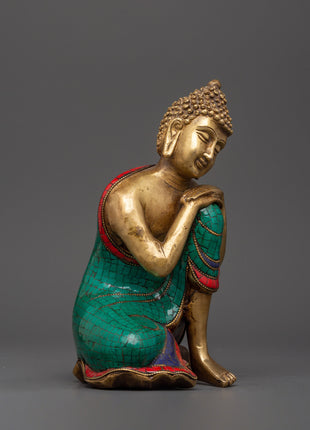 Peaceful Buddha Brass Statue | Handcrafted Meditation Decor