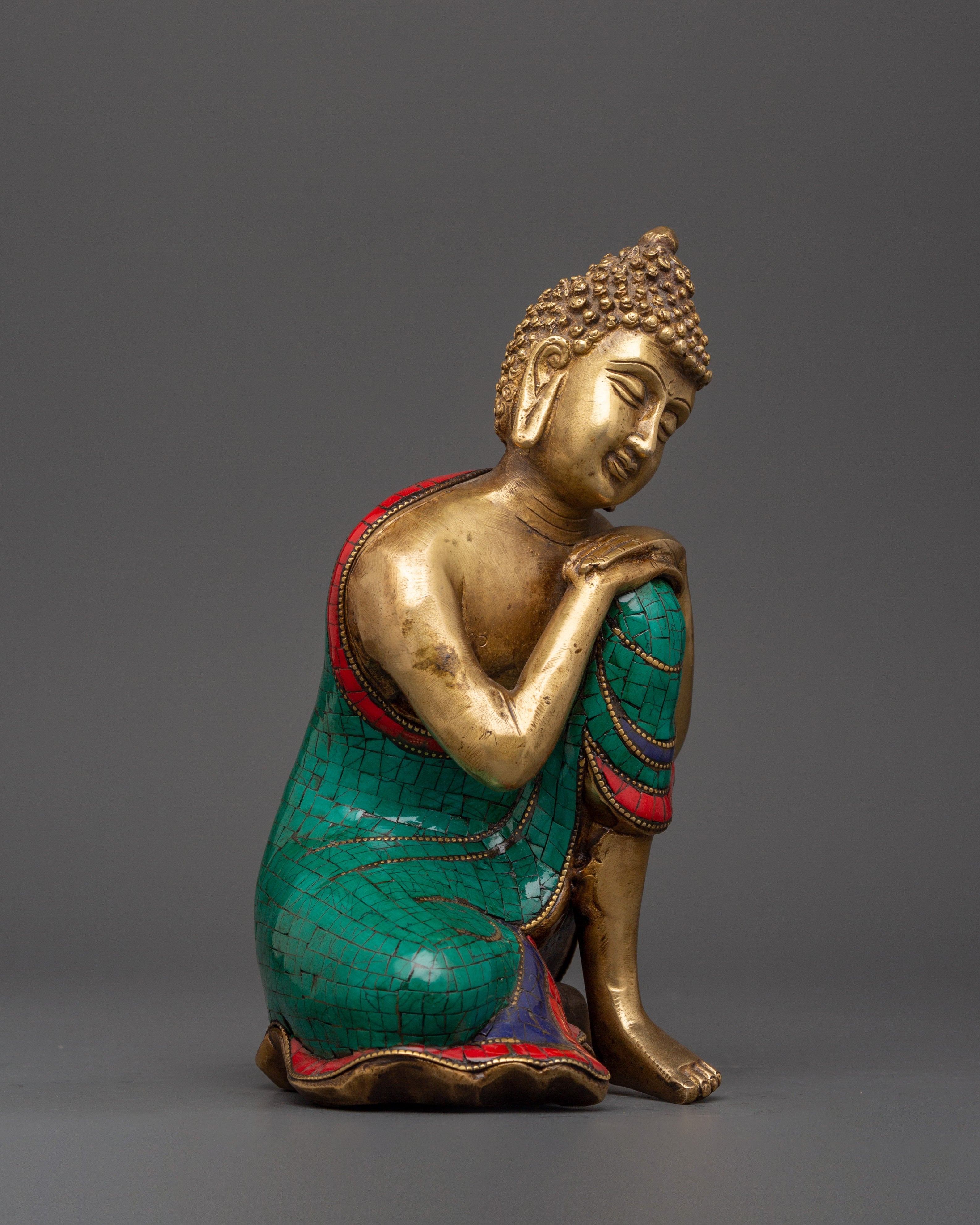 Peaceful Buddha Brass Statue | Handcrafted Meditation Decor