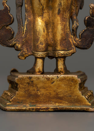 Standing Lokeshwor Handmade Statue | Symbol of Compassion and Protection