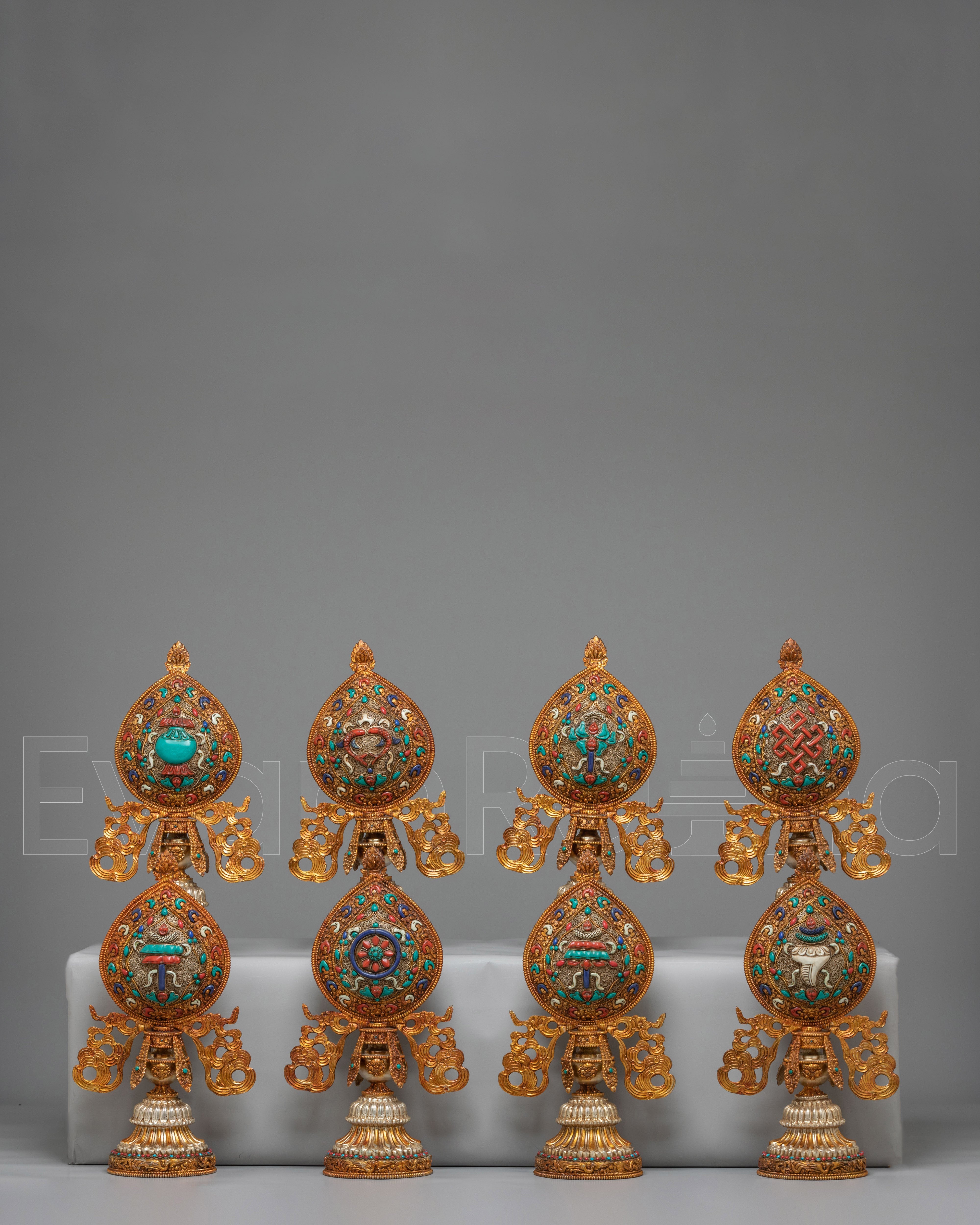 Sacred Ashtamangala Set for Altar