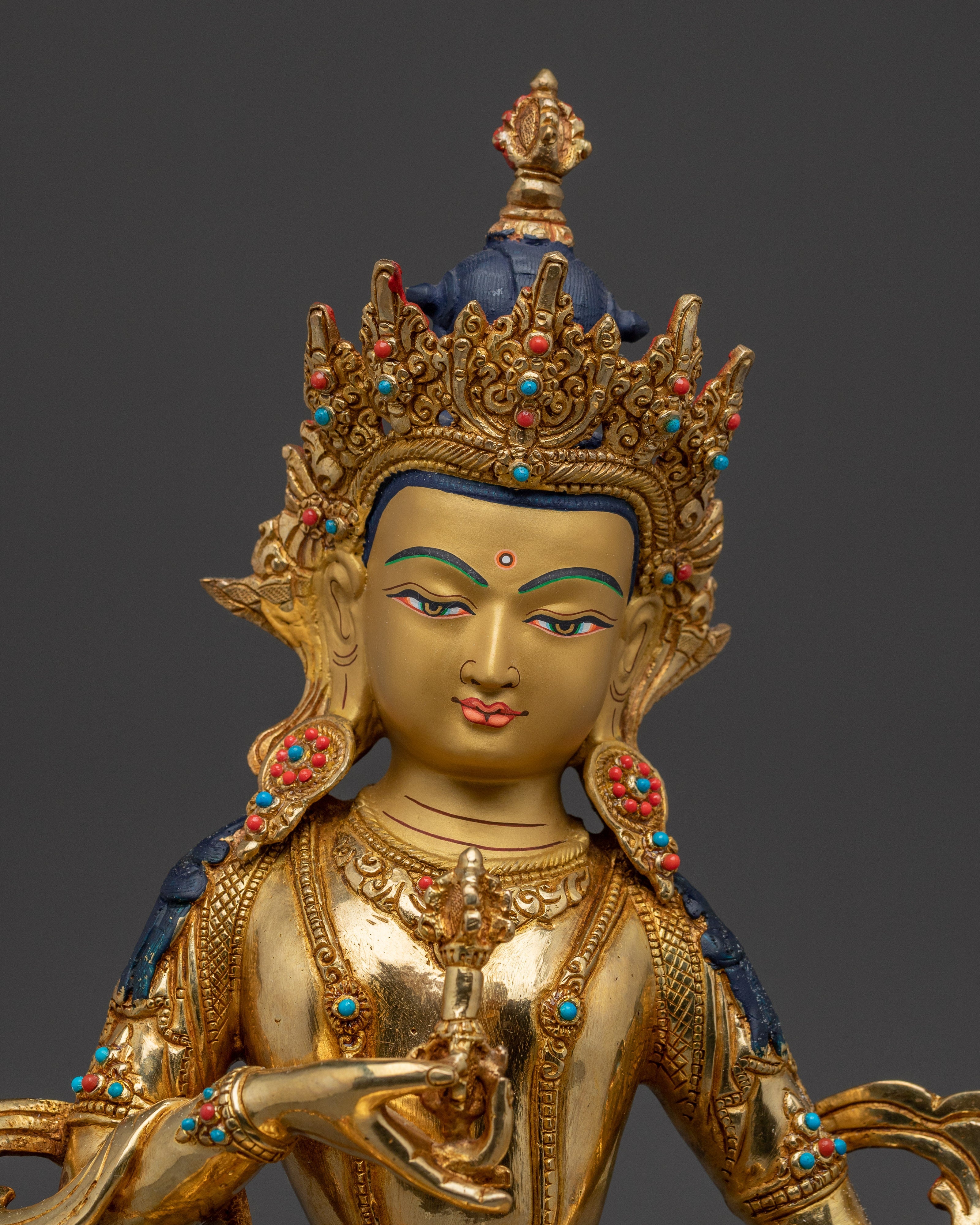 Handmade Artwork of Himalayan Deity Vajrasattva | The Deity of Purification