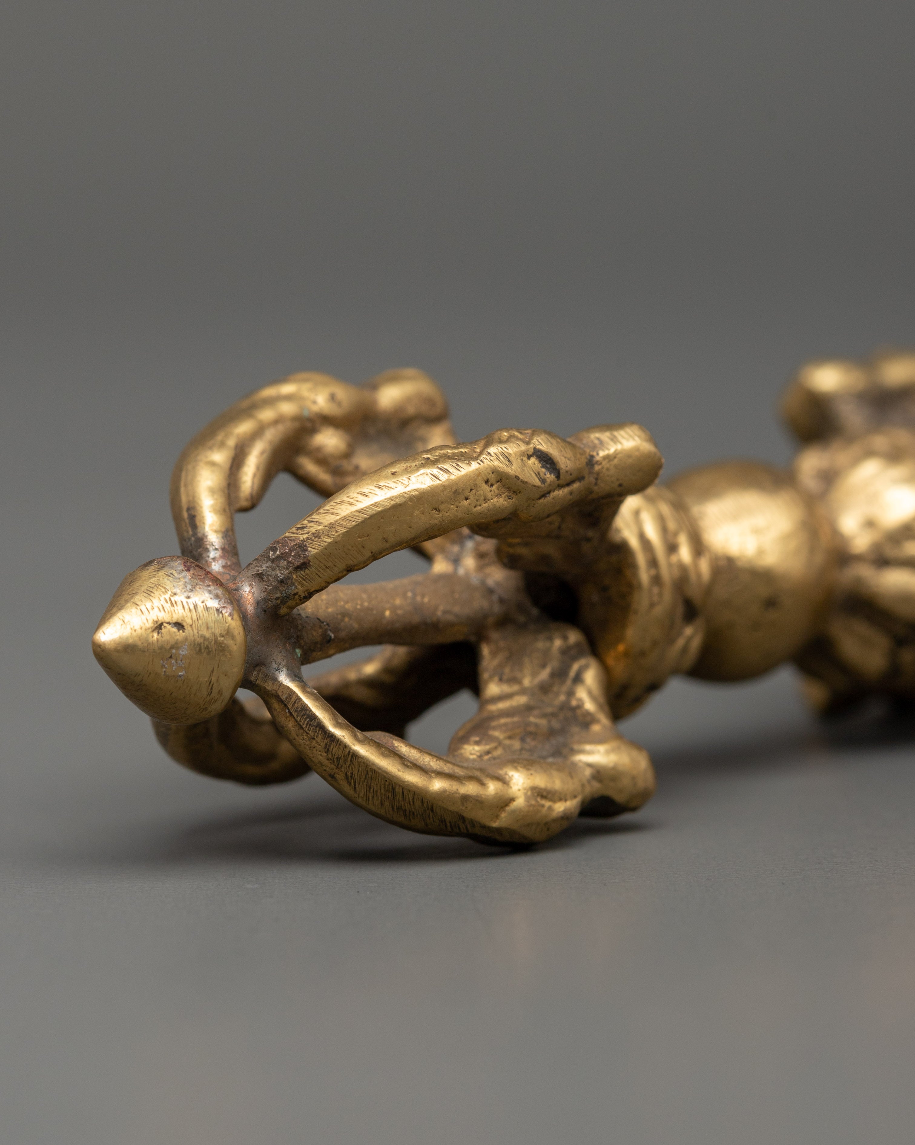 Ceremonial Buddhist Vajra | Traditional Brass Dorje Ritual Object