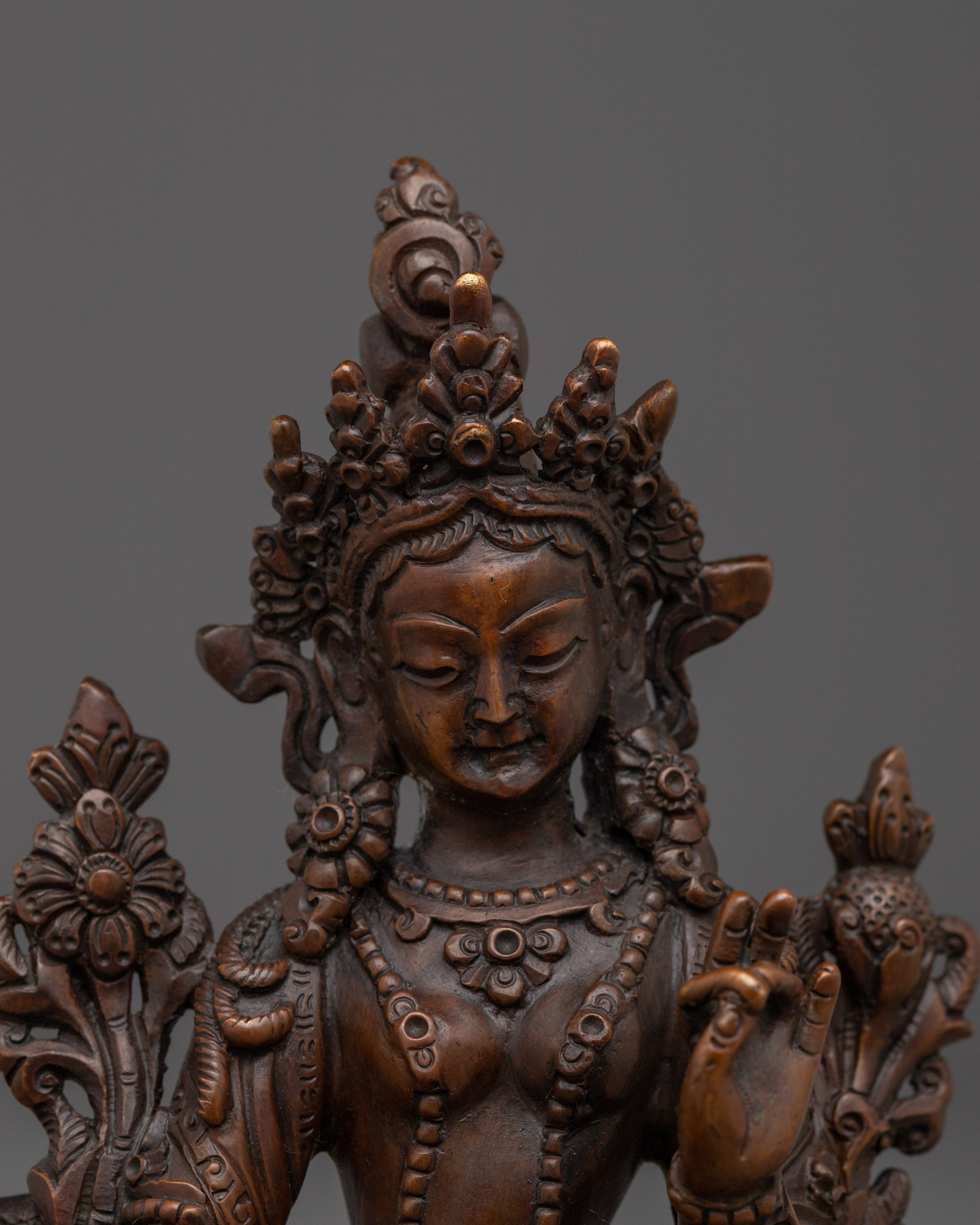 Female Goddess Green Tara Statue | Spiritual protection