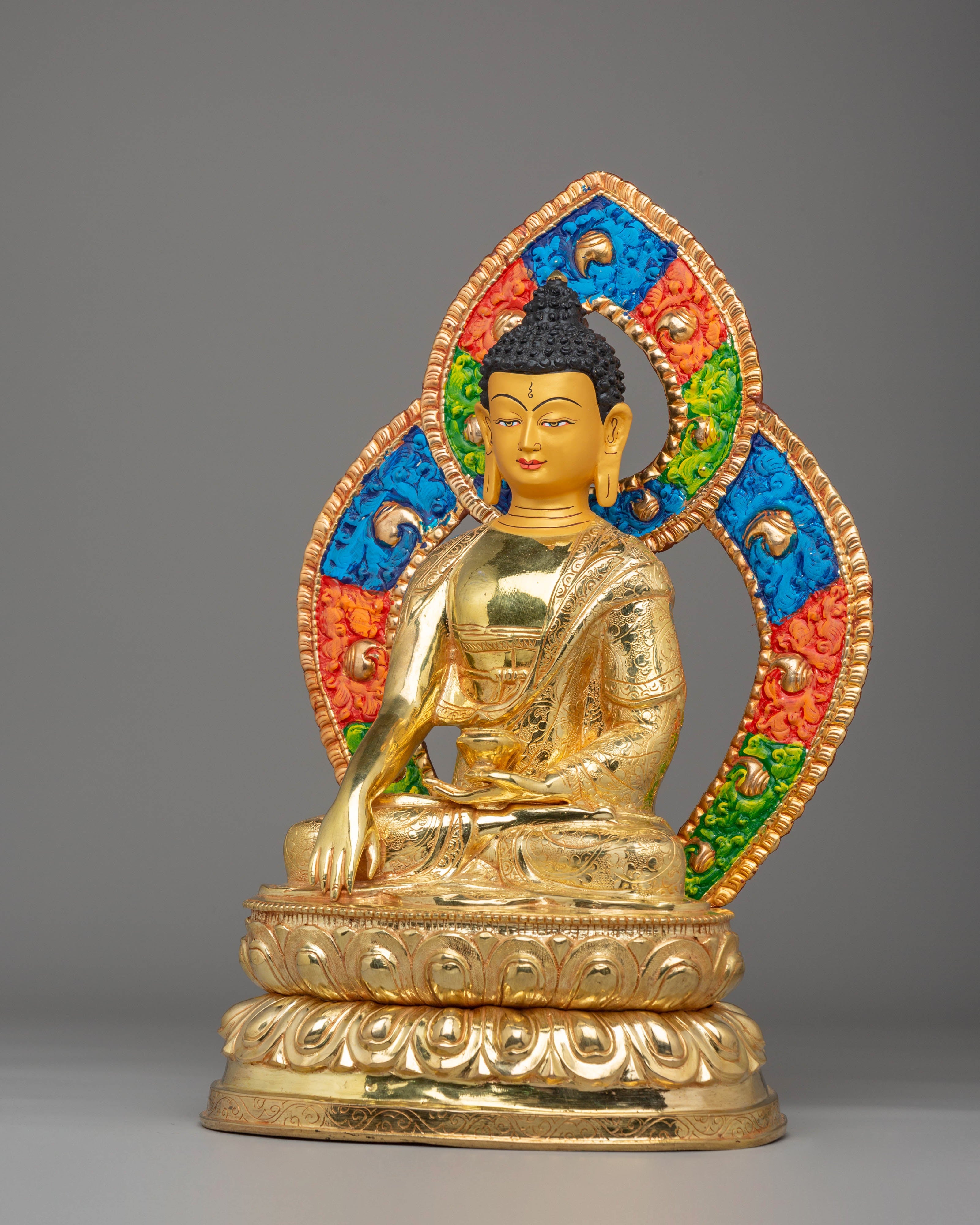Handmade Golden Shakyamuni Buddha Statue