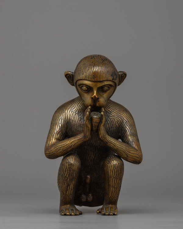 Bronze Monkey Statue